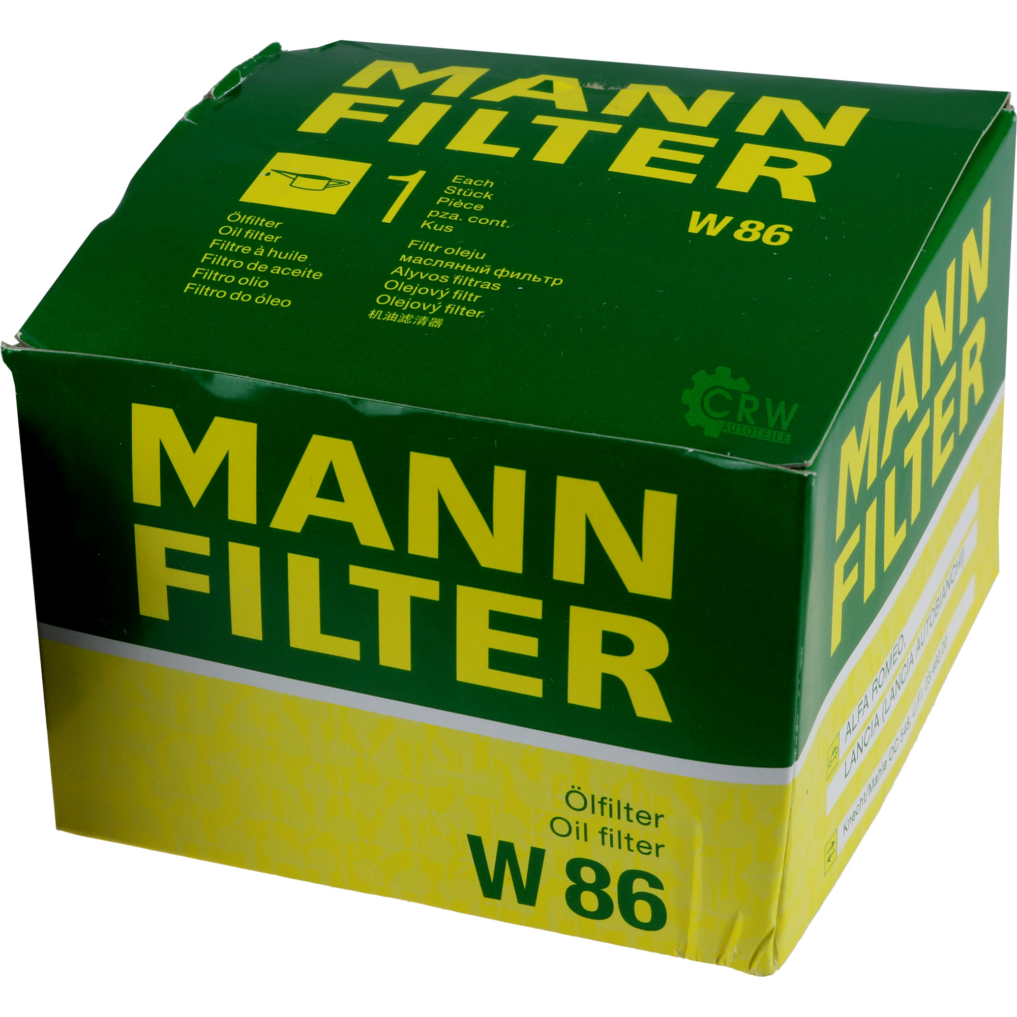 MANN-FILTER Ölfilter W 86 Oil Filter