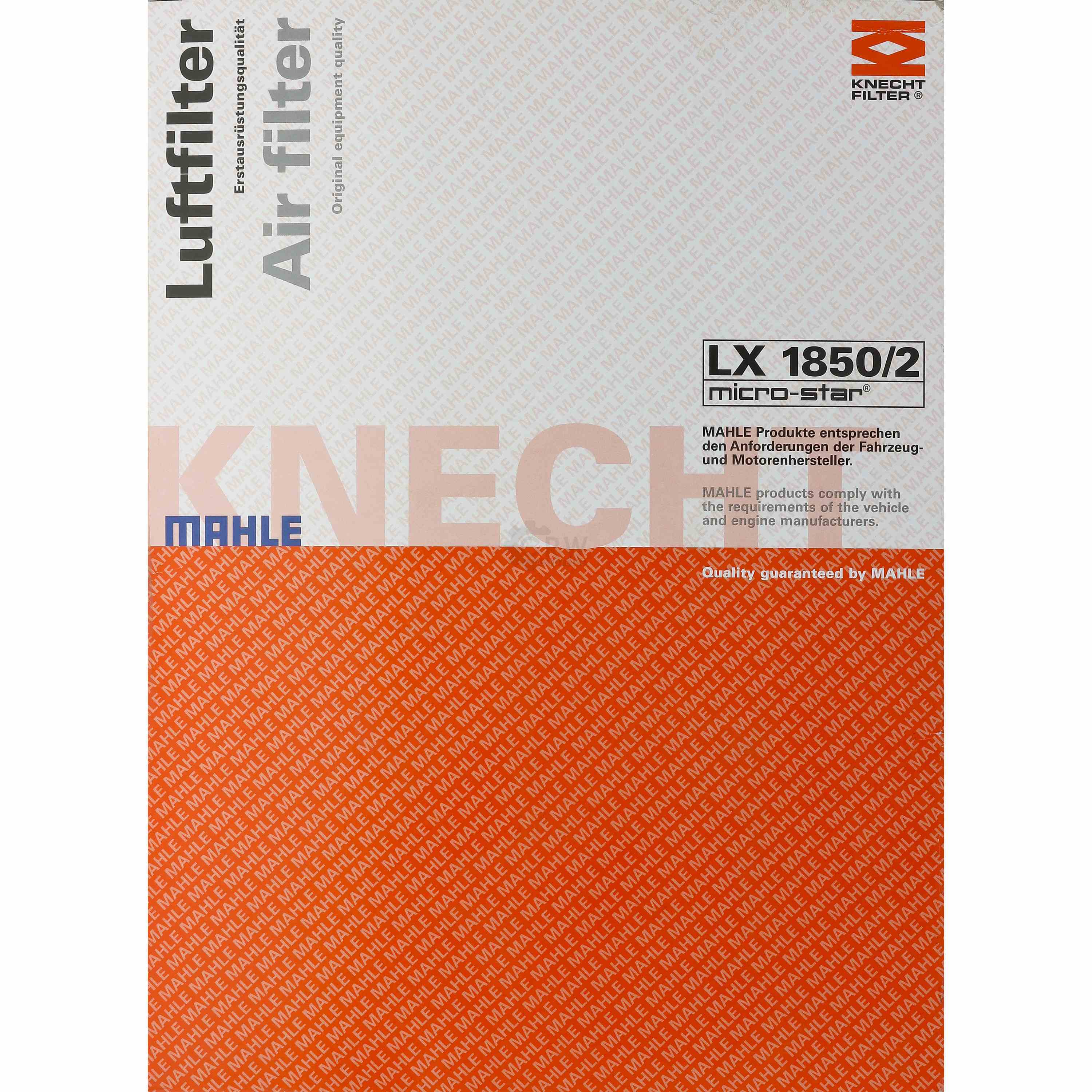MAHLE Luftfilter für Mercedes-Benz M-Klasse W164 ML 320 CDI 4matic E-Klasse