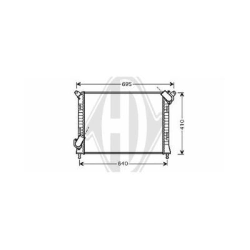 Kühler Wasserkühler Motorkühler Aluminium für MINI Mini R50 R53 Cooper S