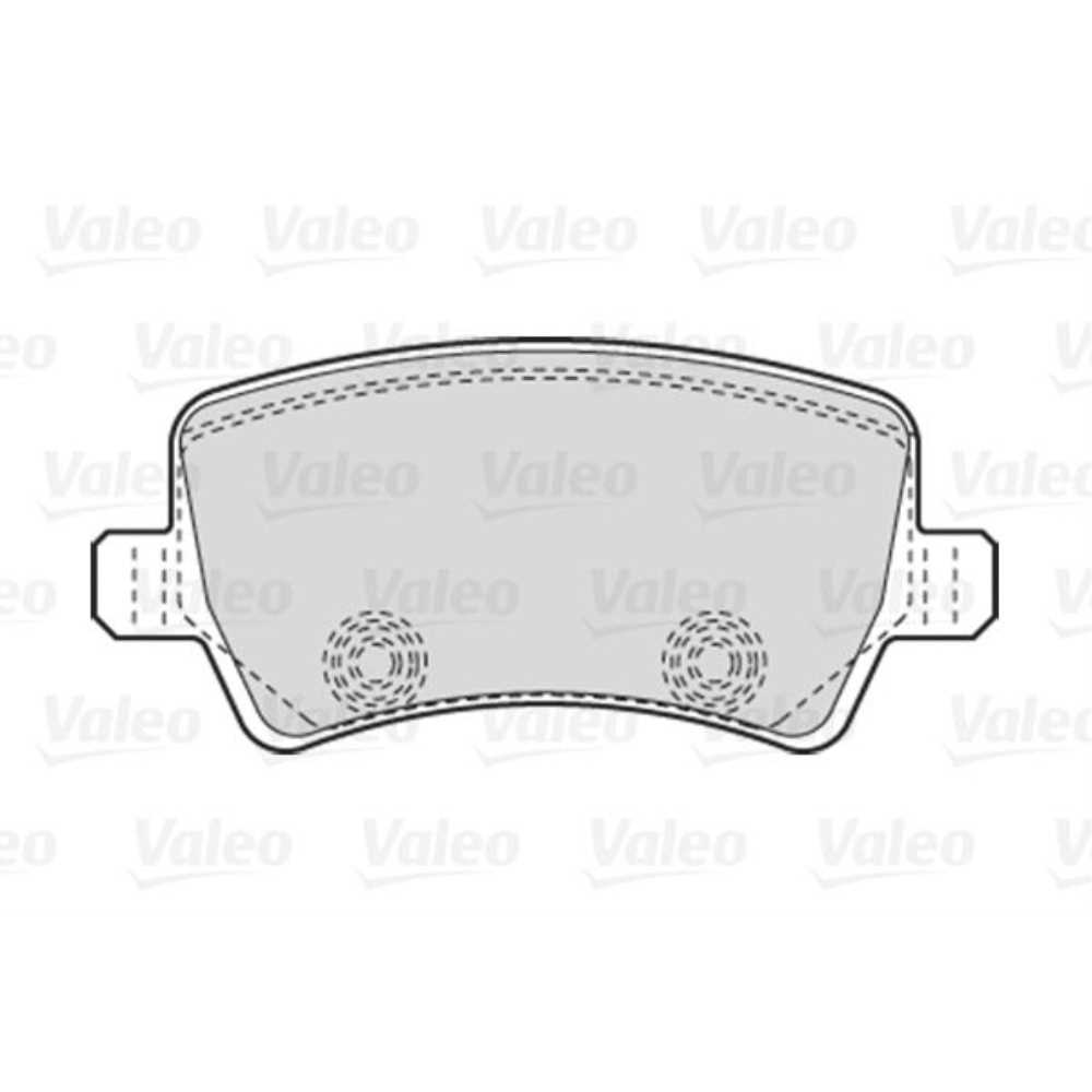 VALEO Bremsbeläge Bremsbelegsatz hinten für Ford Galaxy S-Max Volvo XC60