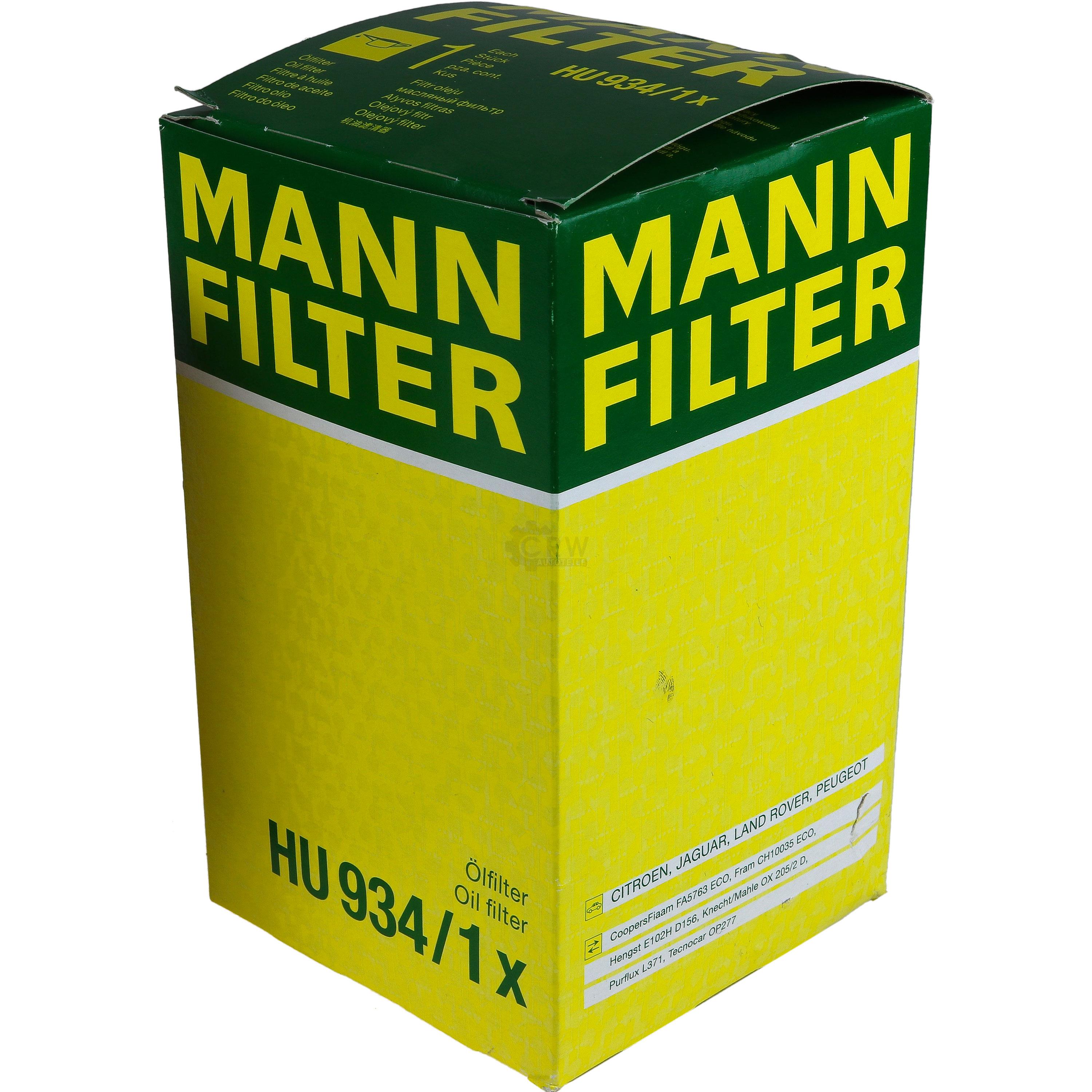 MANN-FILTER Ölfilter HU 934/1 x Oil Filter