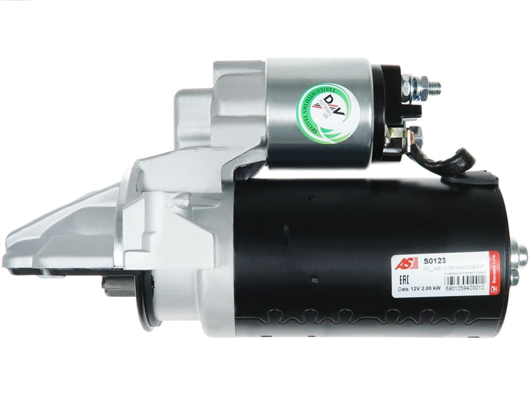 AS-PL Anlasser Starter 2.00kW für Fiat Ducato Pritsche/Fahrgestell Bus