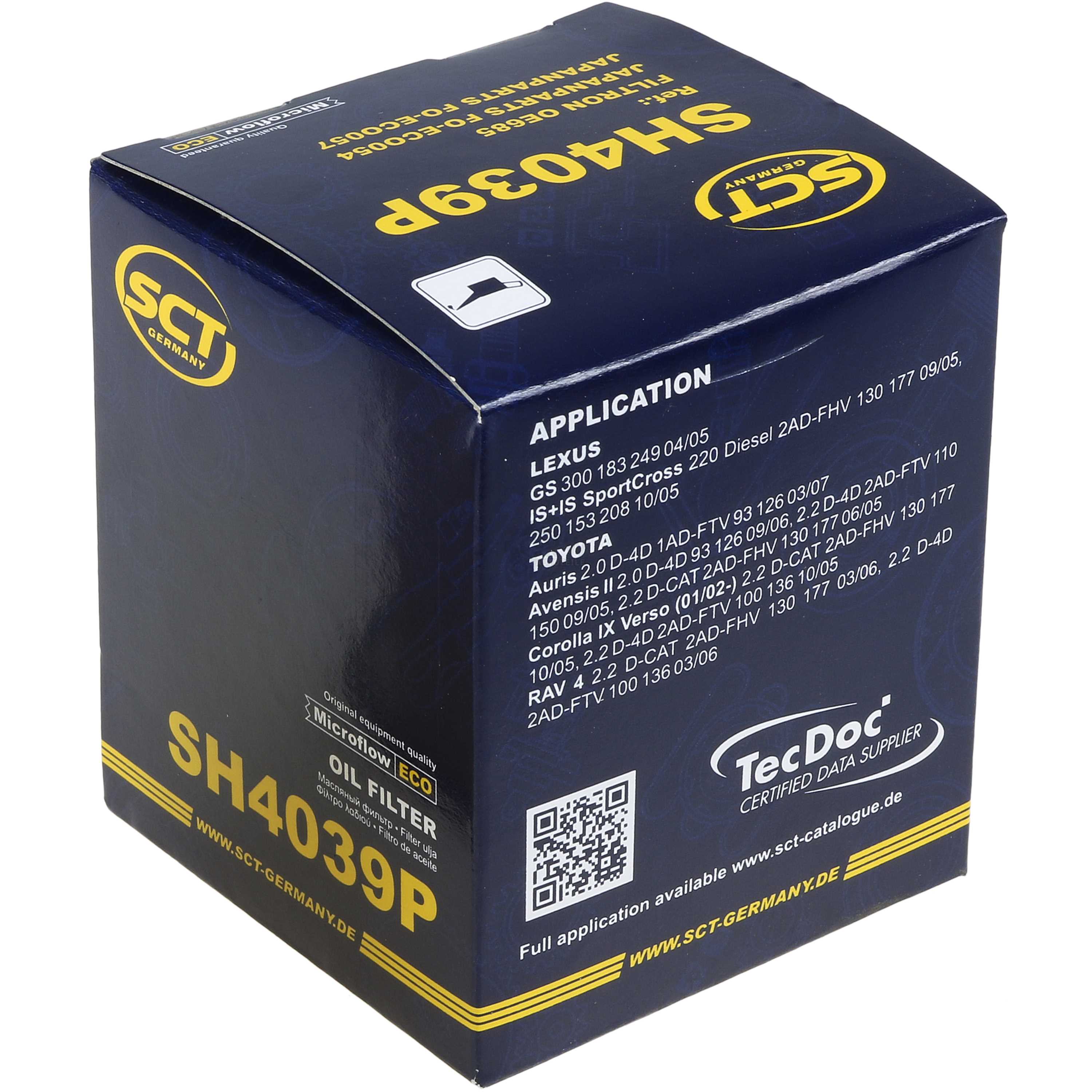 SCT Ölfilter SH 4039 P Oil Filter