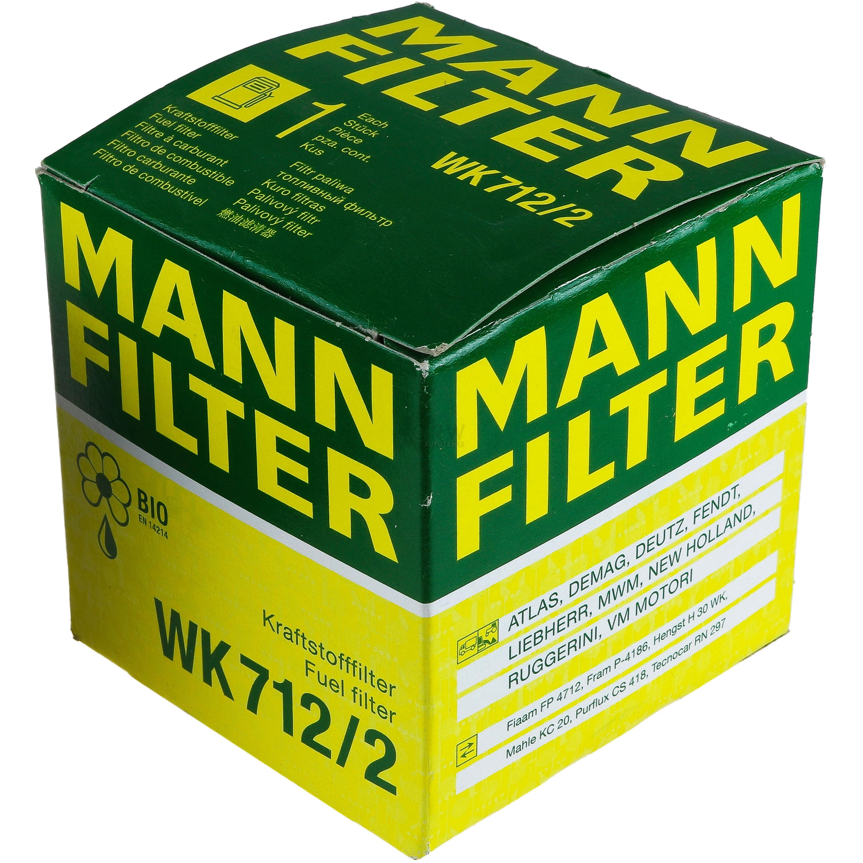 MANN-FILTER Kraftstofffilter WK 712/2 Fuel Filter