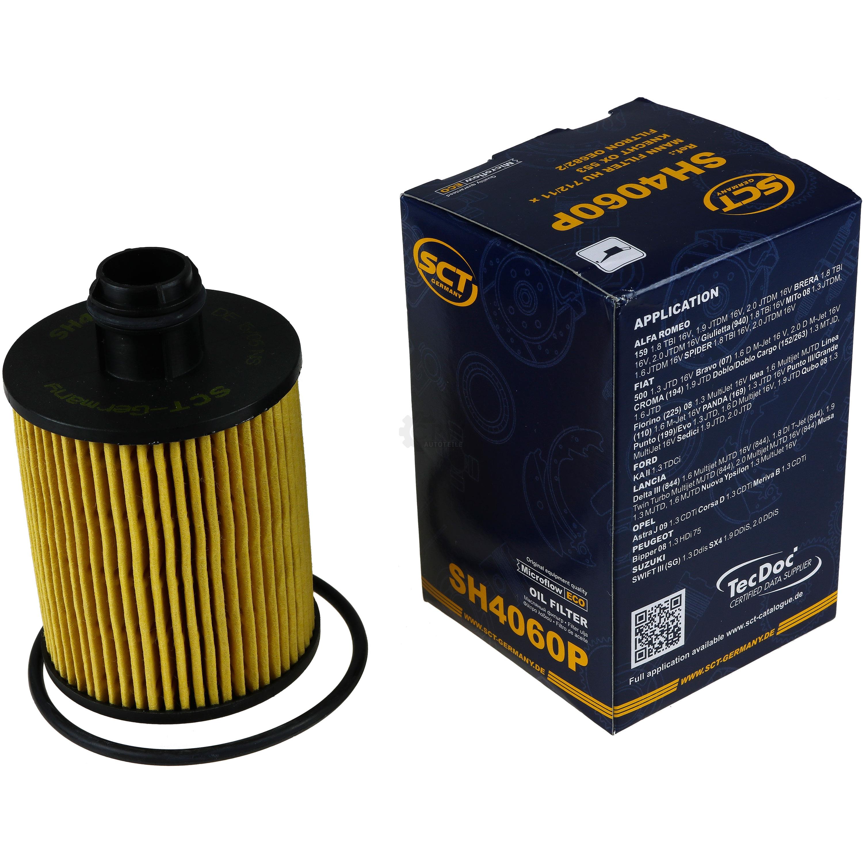 Ölfilter SH 4060 P für Piaggio Porter Bus Pritsche/Fahrgestell Alfa Romeo Brera 939 Mito 955_ 955