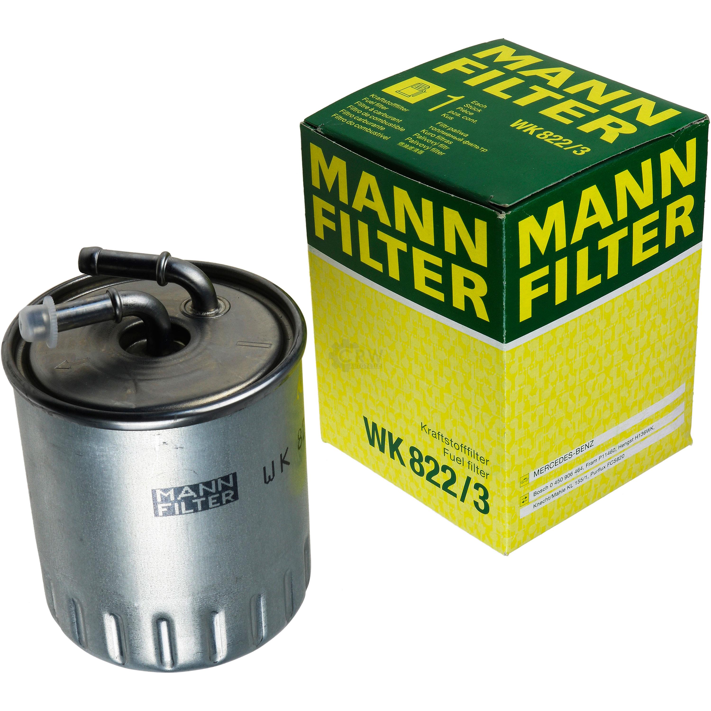 MANN-FILTER Kraftstofffilter WK 822/3 Fuel Filter