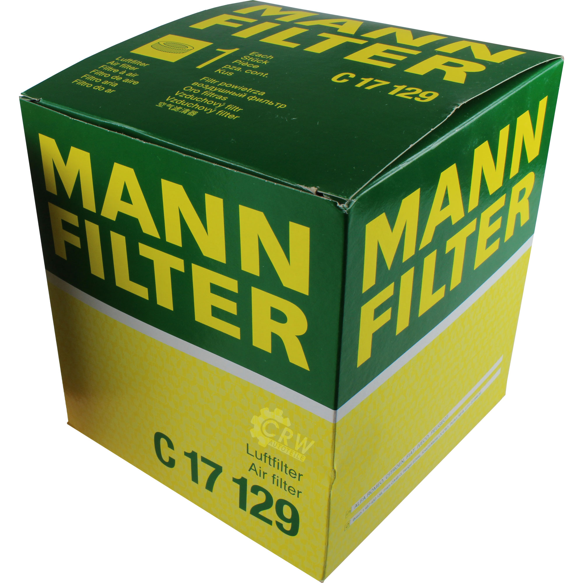 MANN-FILTER Luftfilter für Fiat Ducato Pritsche/Fahrgestell 290 2.5 D 1.9 TD
