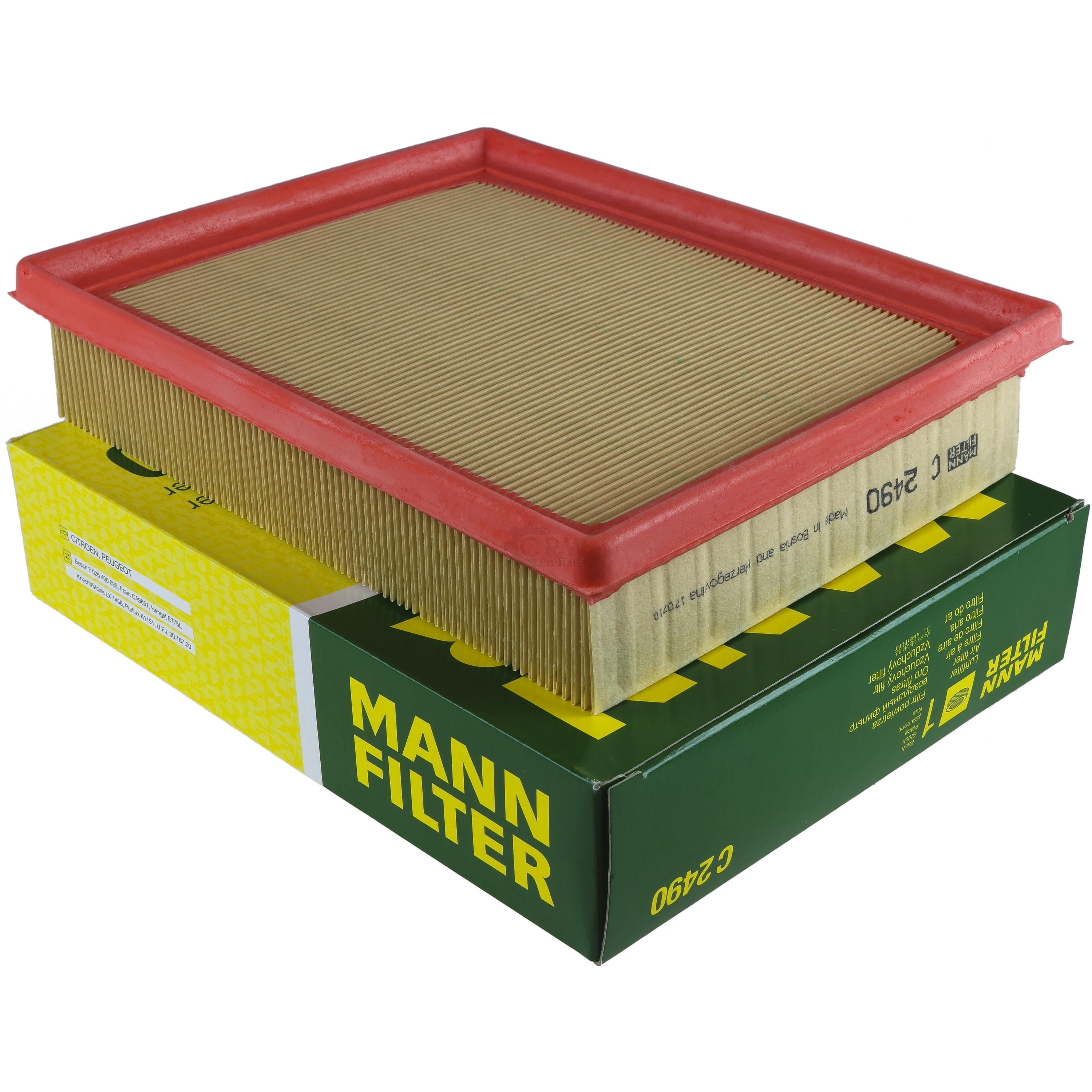MANN-FILTER Luftfilter für Peugeot 306 Cabriolet 7D N3 N5 1.6 7E 7A 7C