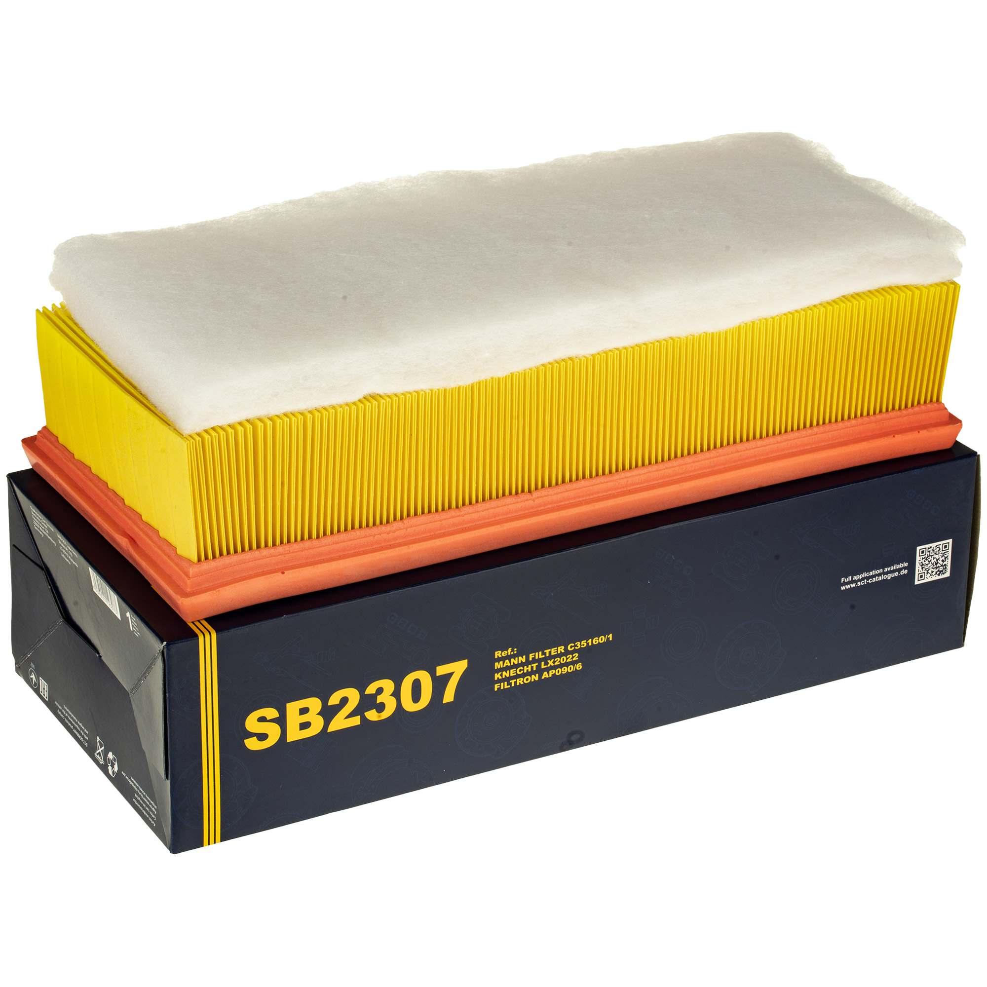 Luftfilter SB 2307 für Lancia Phedra 179 Citroën C8 EA_ EB_ Jumpy MDX3_ MDX4_ MDX9_ EB