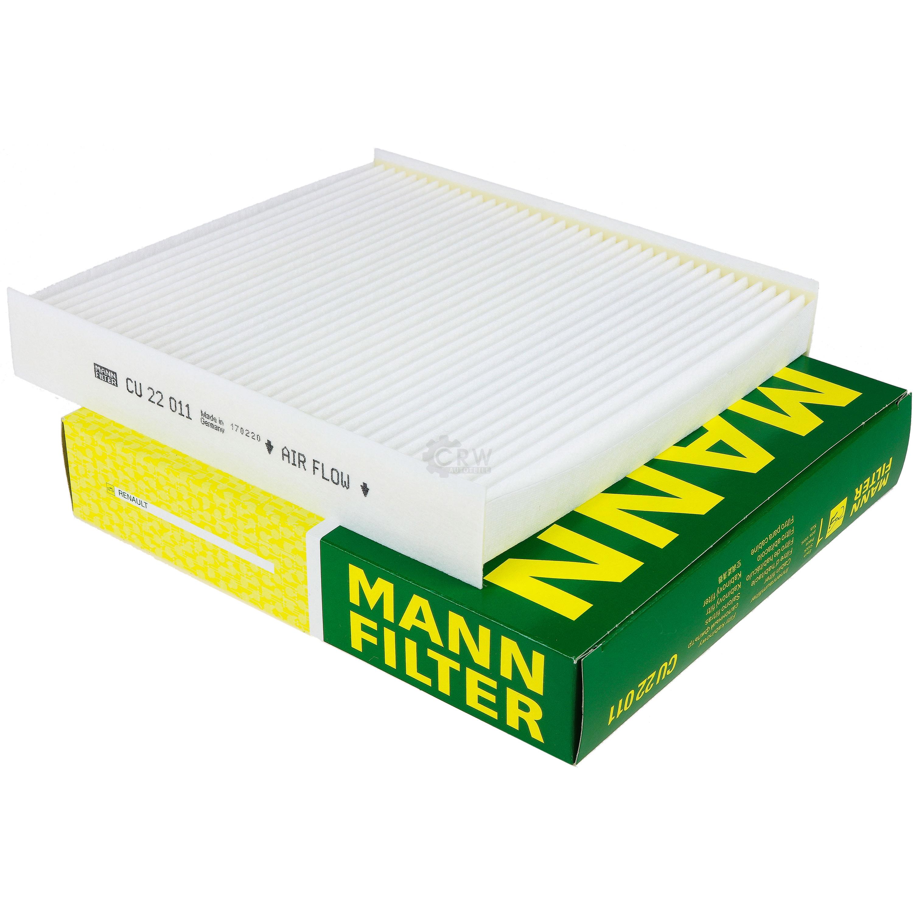 MANN-FILTER Innenraumfilter Pollenfilter CU 22 011