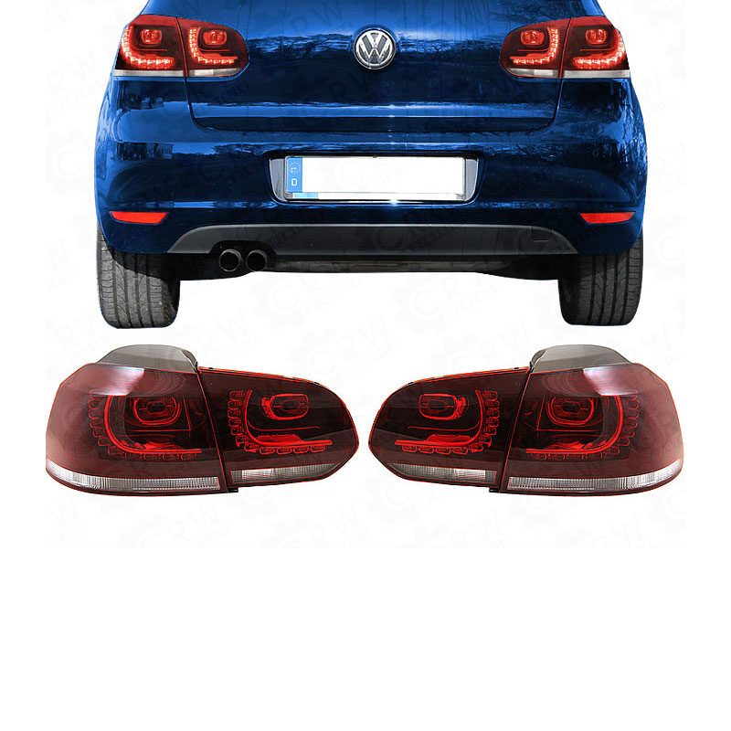 LED Rückleuchten Set für VW Golf 6 VI GTI R Look Bj. 08->> rot-weiß YXH