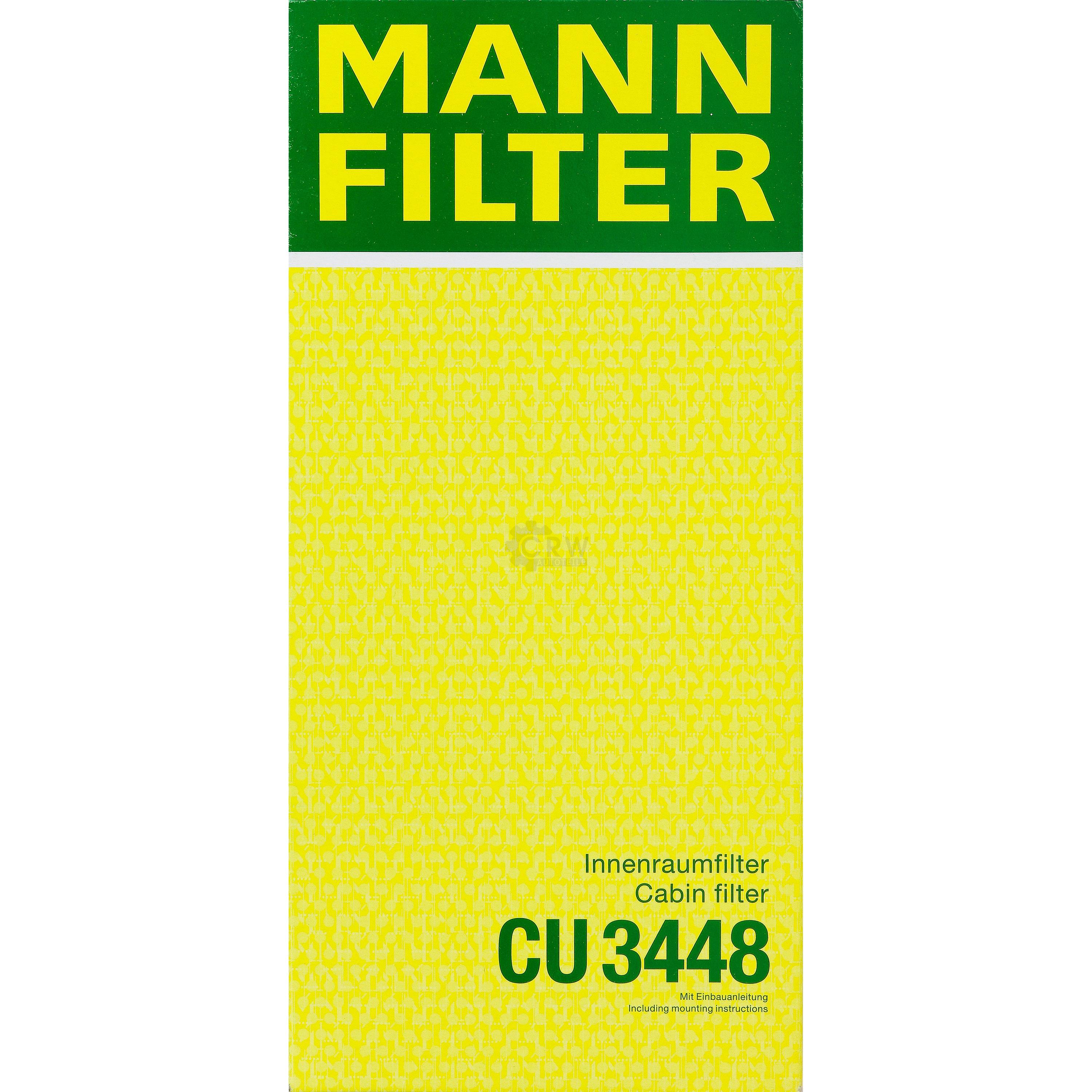 MANN-FILTER Innenraumfilter Pollenfilter CU 3448