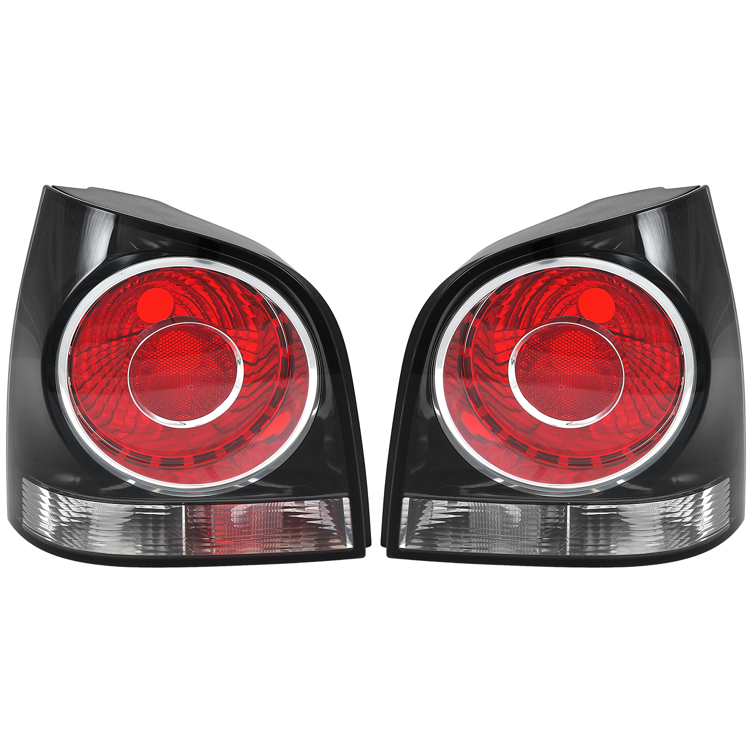 Rückleuchten Heckleuchten Set Satz schwarz für VW Polo 9N 9N3 Bj. 01-09