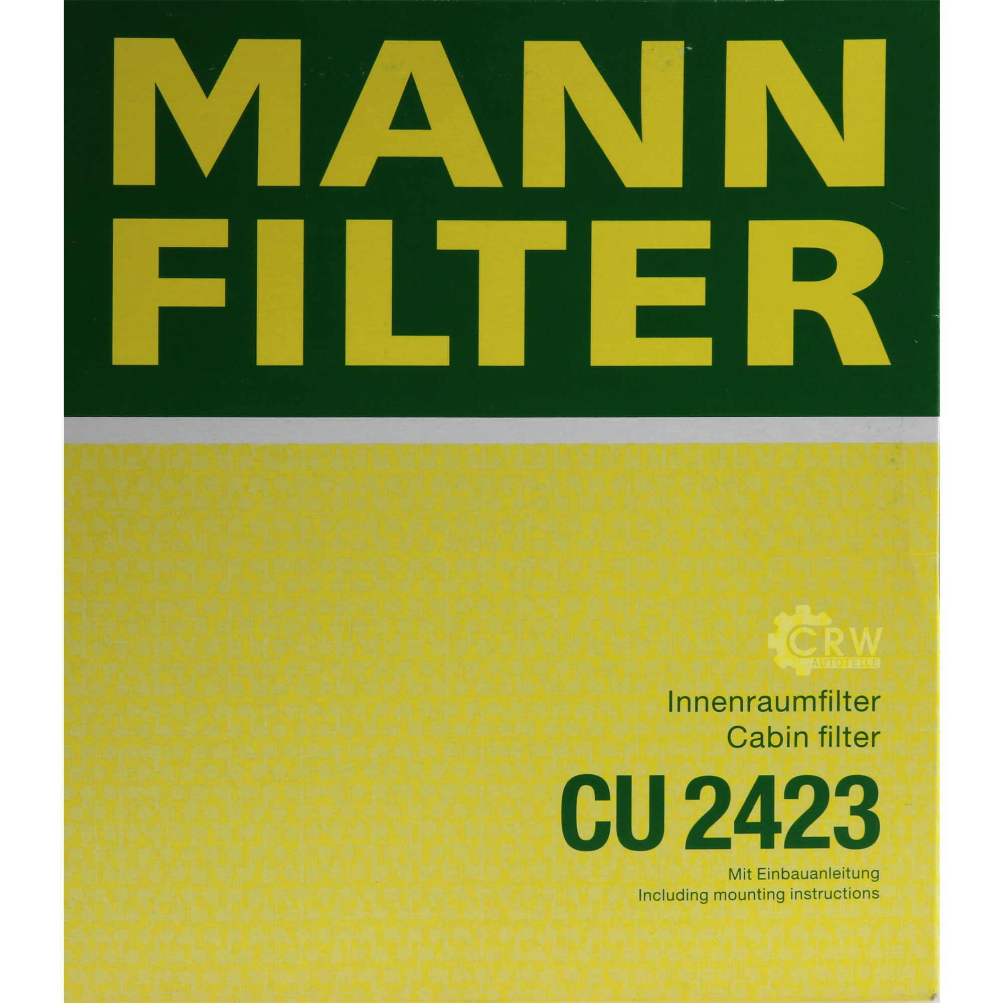 MANN-FILTER Innenraumfilter Pollenfilter CU 2423