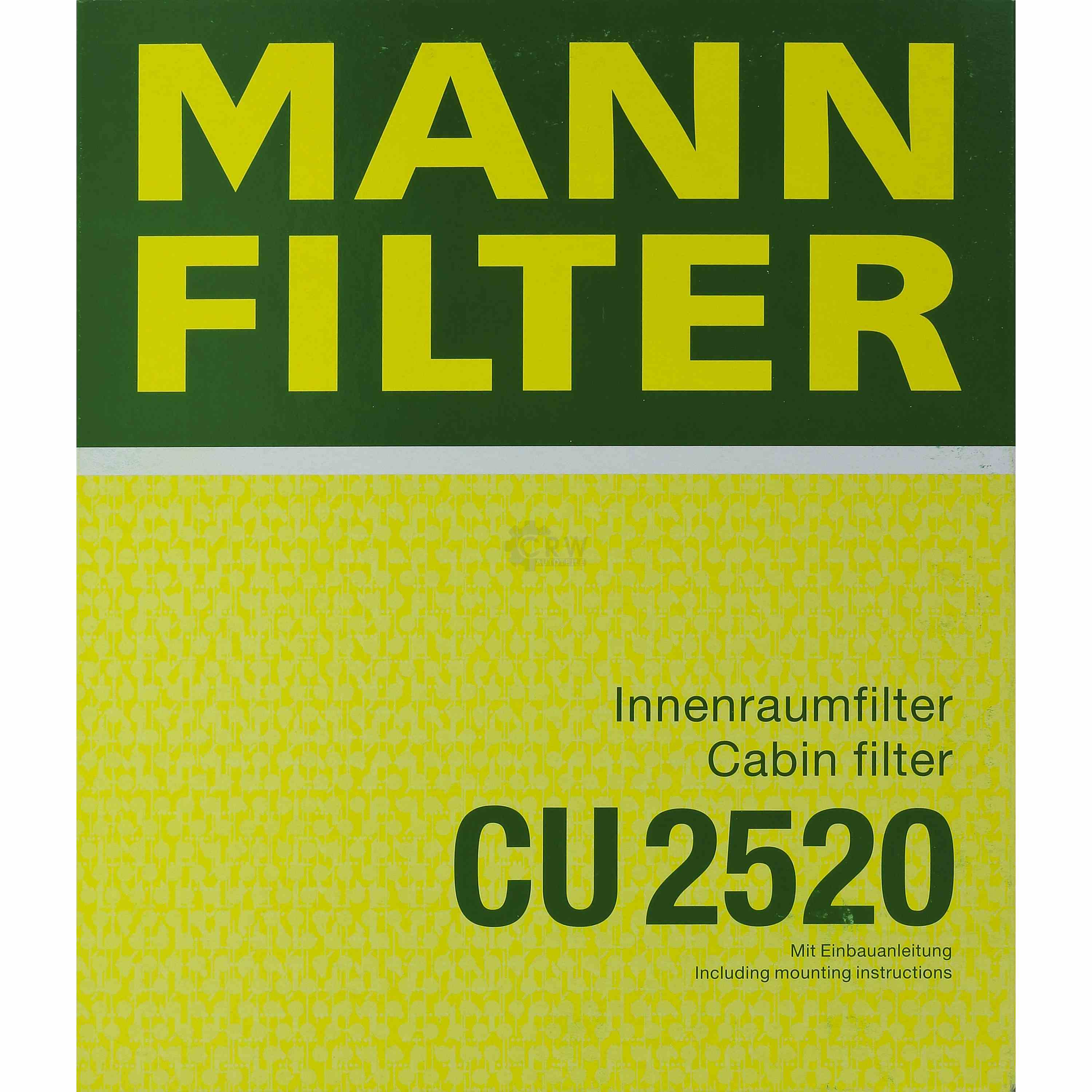 MANN-FILTER Innenraumfilter Pollenfilter CU 2520
