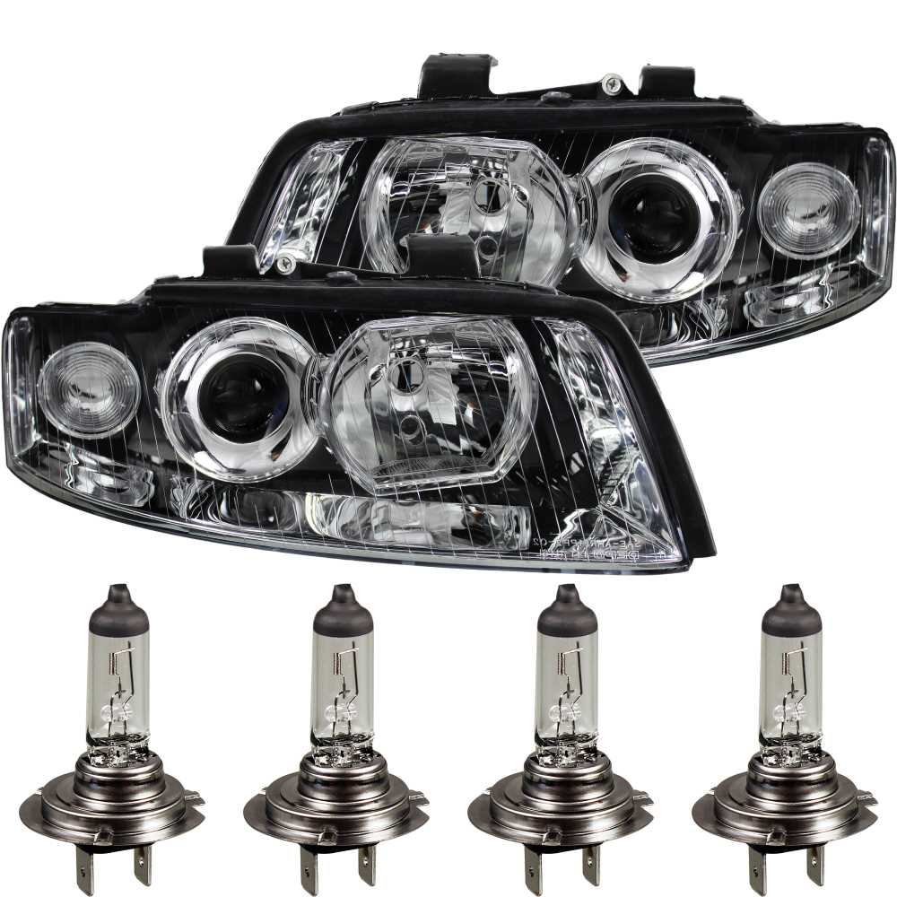 Scheinwerfer Set für Audi A4 B6 Typ 8E Bj. 00-04 Limo Avant H7+H7 inkl. Lampen