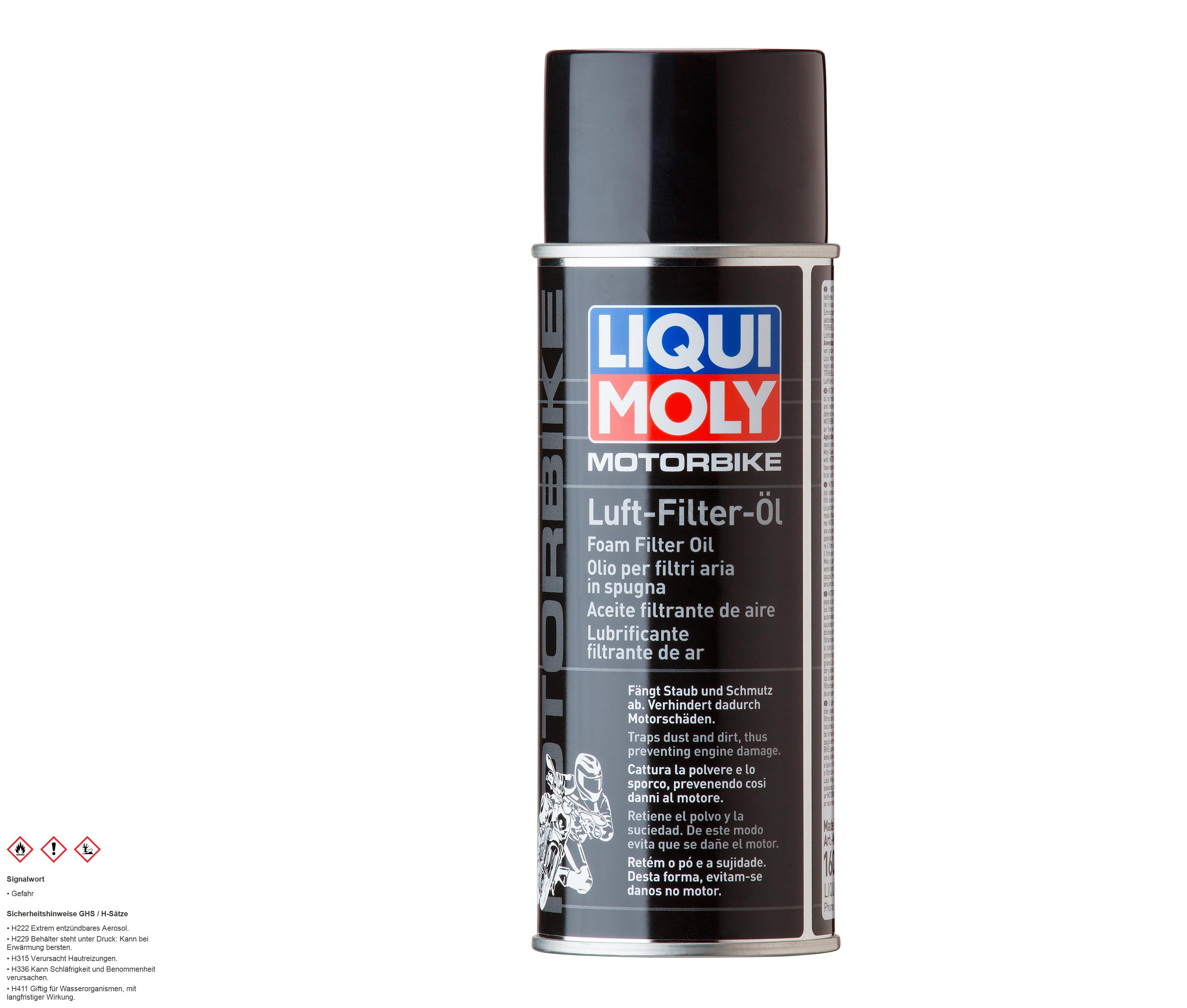 Liqui Moly Motorbike Luft Filter Öl Spray 2/4 Takt Motor Luftfilter 200 ml
