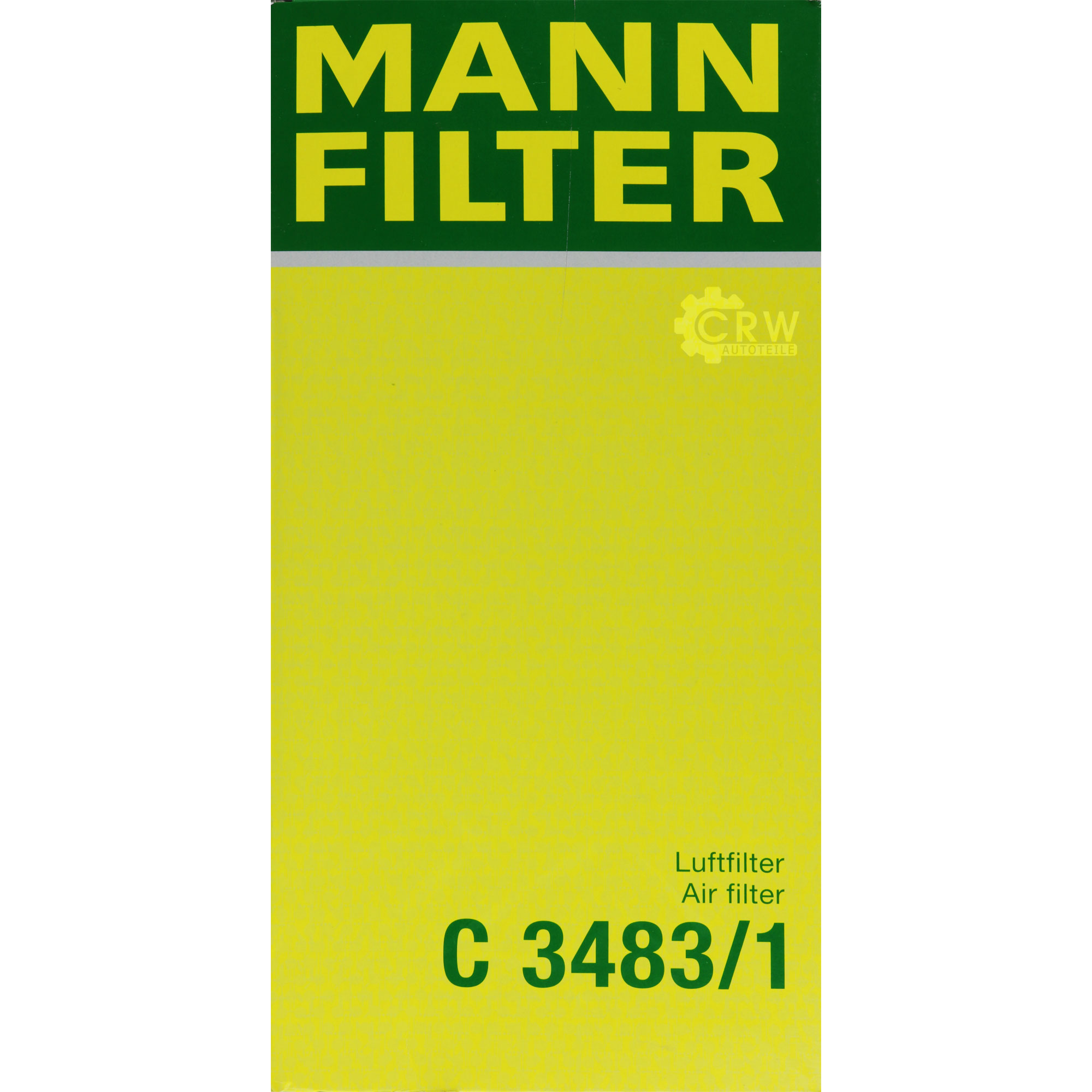 MANN-FILTER Luftfilter für Volvo 240 Kombi P245 2.3i Cat 2.3 P242 P244 343