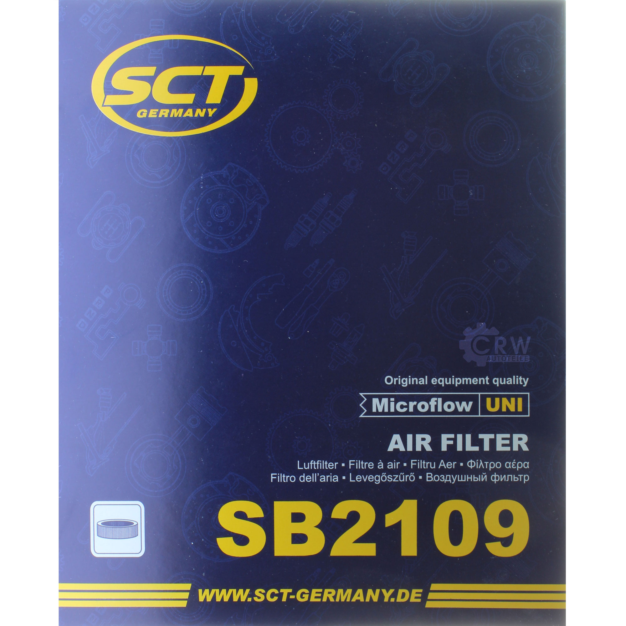 SCT Luftfilter Motorluftfilter SB 2109 Air Filter