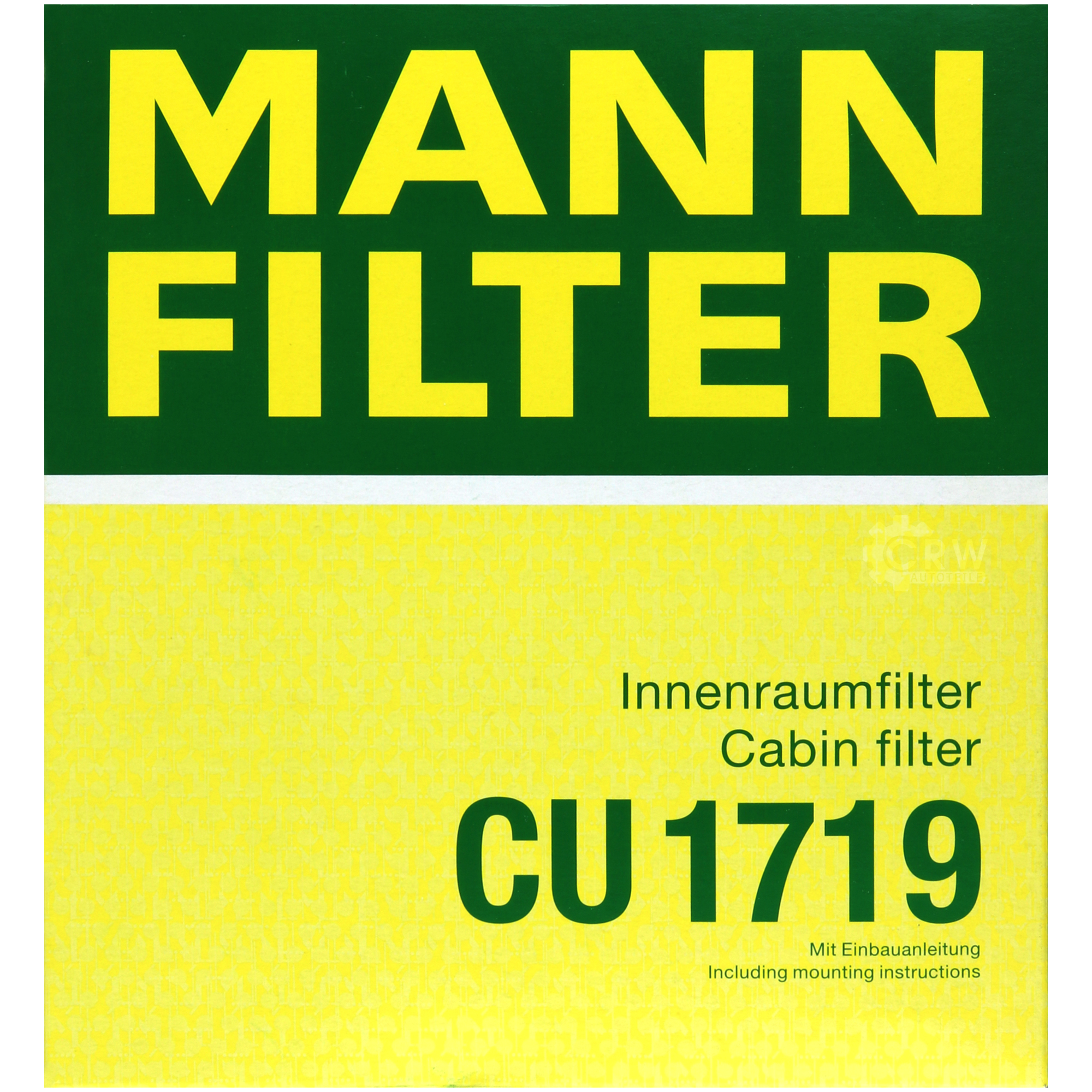MANN-FILTER Innenraumfilter Pollenfilter CU 1719