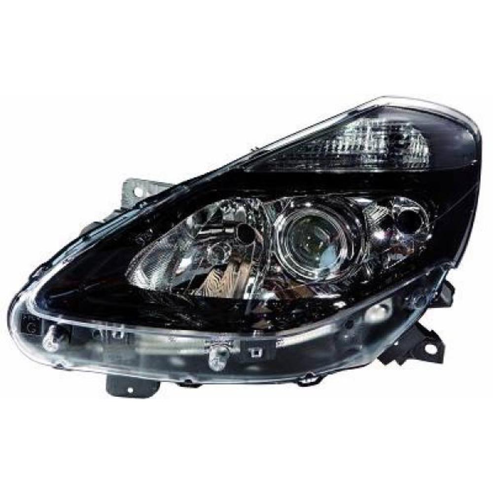 Scheinwerfer rechts für Renault Clio III R Bj. 09->> schwarz mit Kurvenlicht 2GN