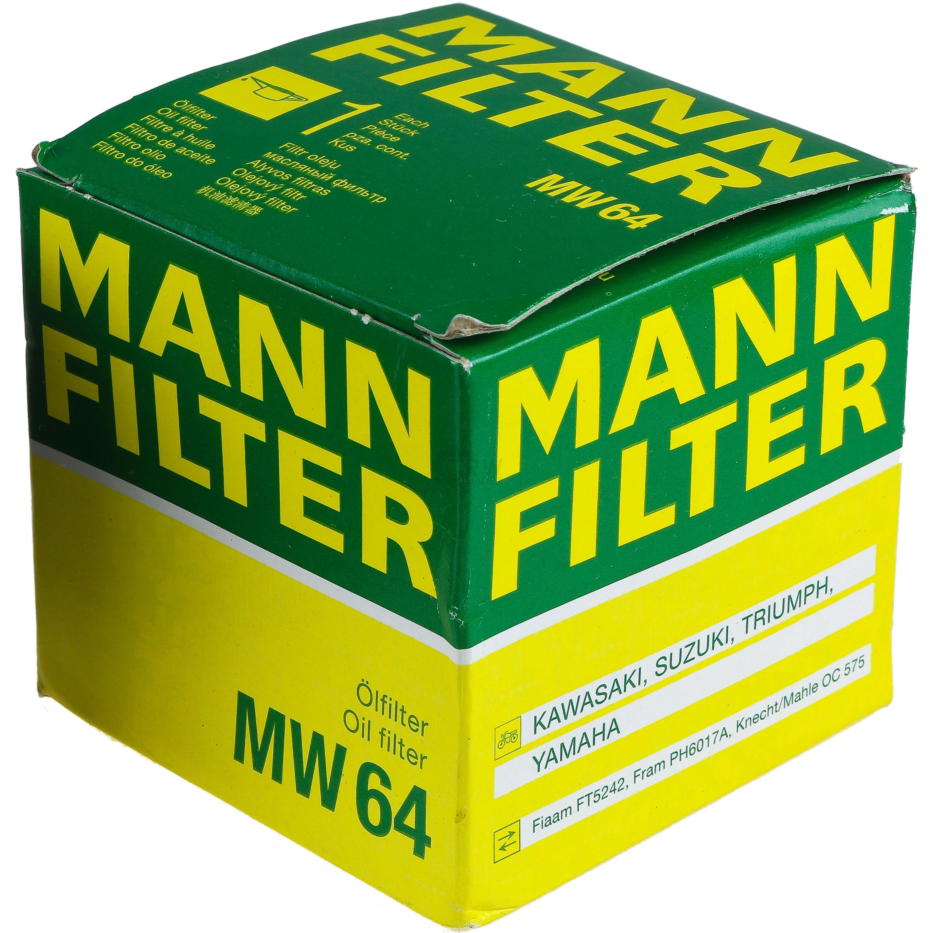 MANN-FILTER Ölfilter MW 64 Oil Filter