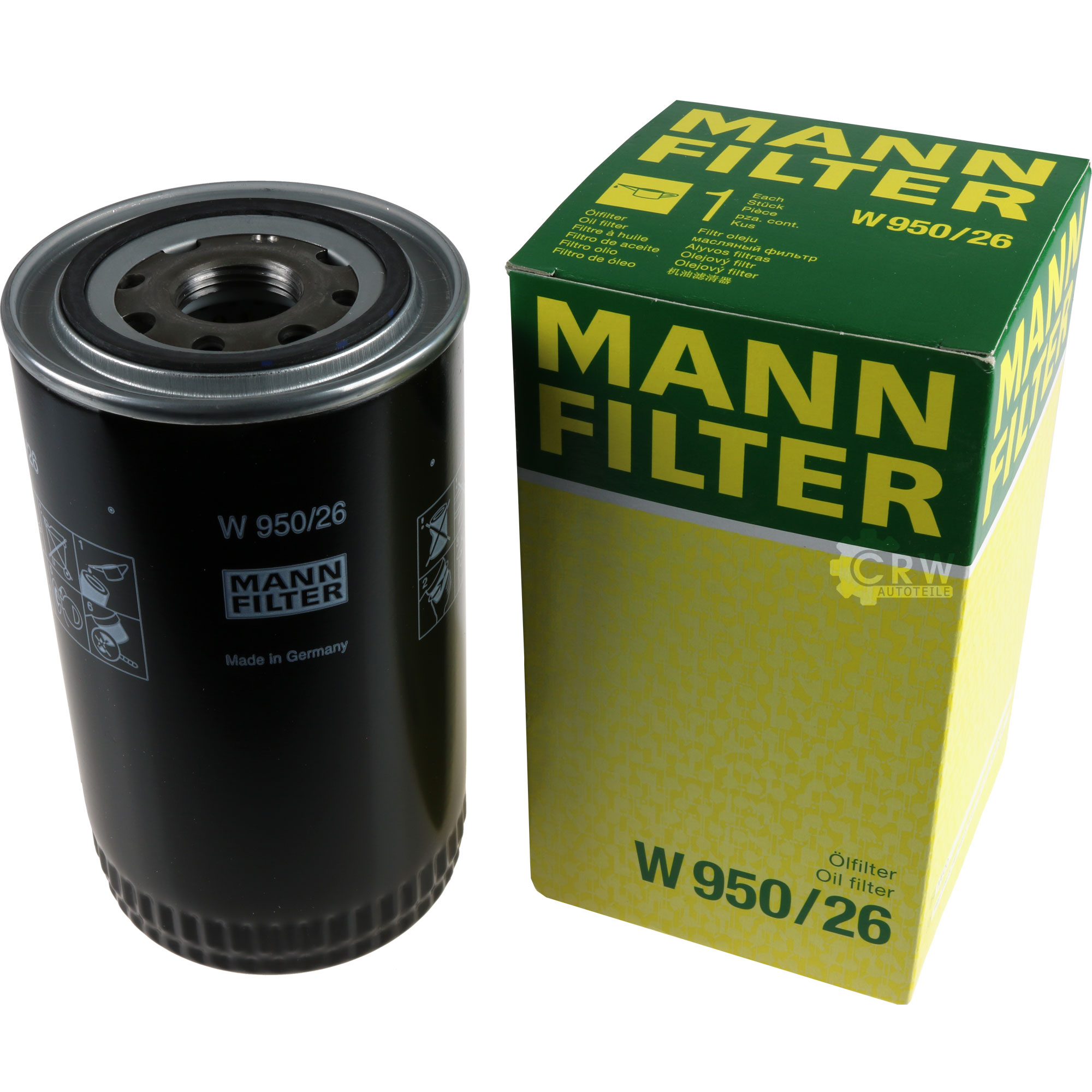 MANN-FILTER Ölfilter Oelfilter W 950/26 Oil Filter