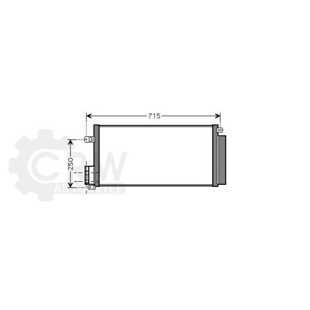 Kondensator Klimaanlage für Opel Corsa D Van 198 199