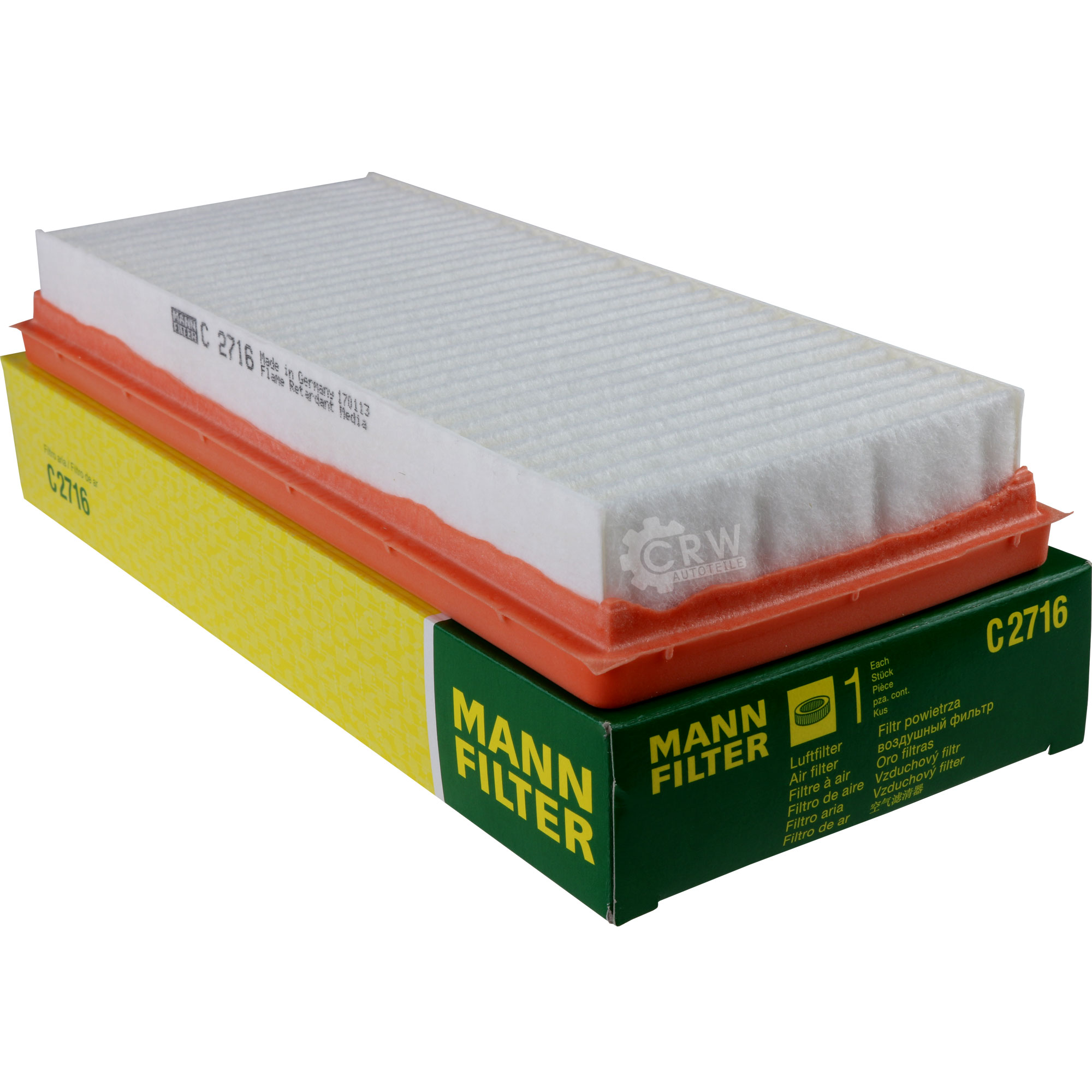 MANN-FILTER Luftfilter für Smart Fortwo Cabrio 451 1.0