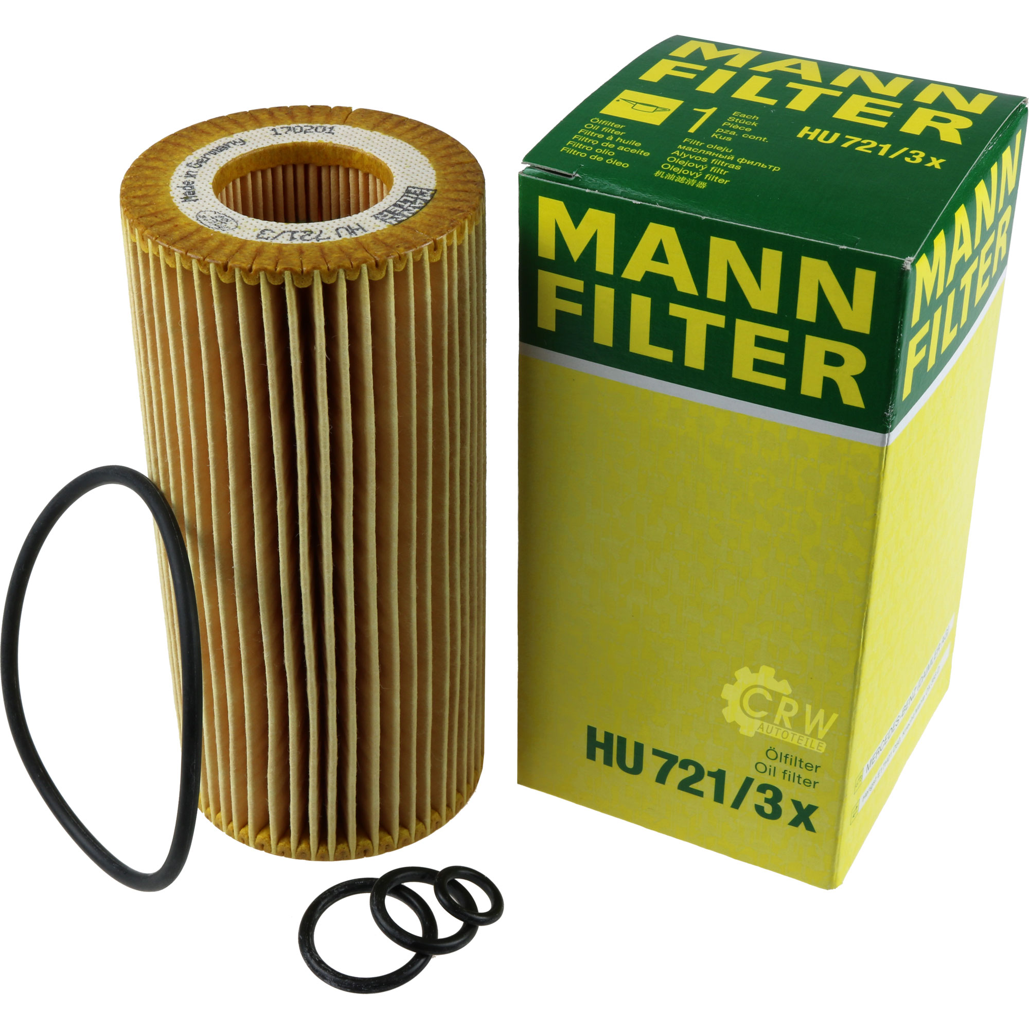 MANN-FILTER Ölfilter HU 721/3 x Oil Filter