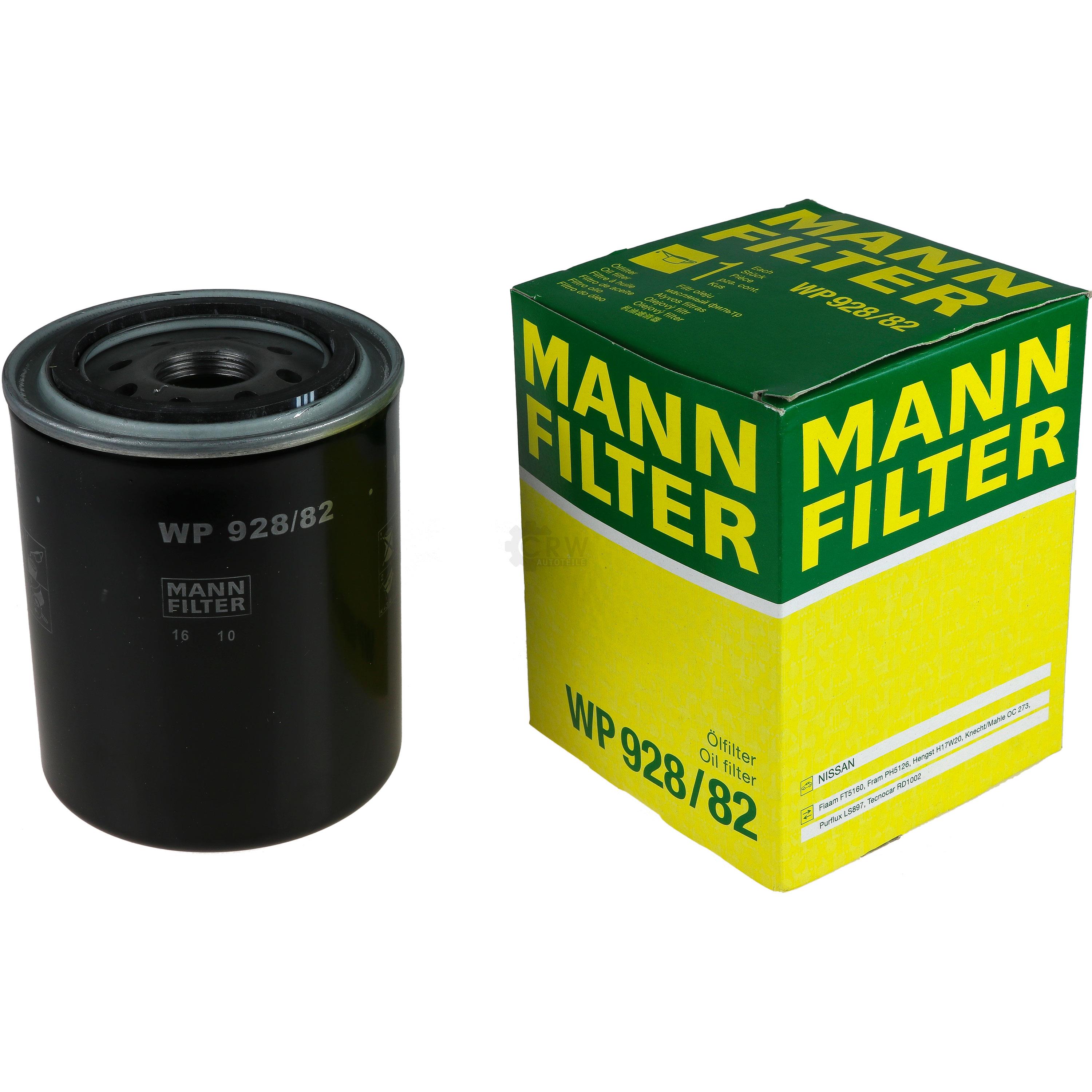 MANN-FILTER Ölfilter WP 928/82 Oil Filter