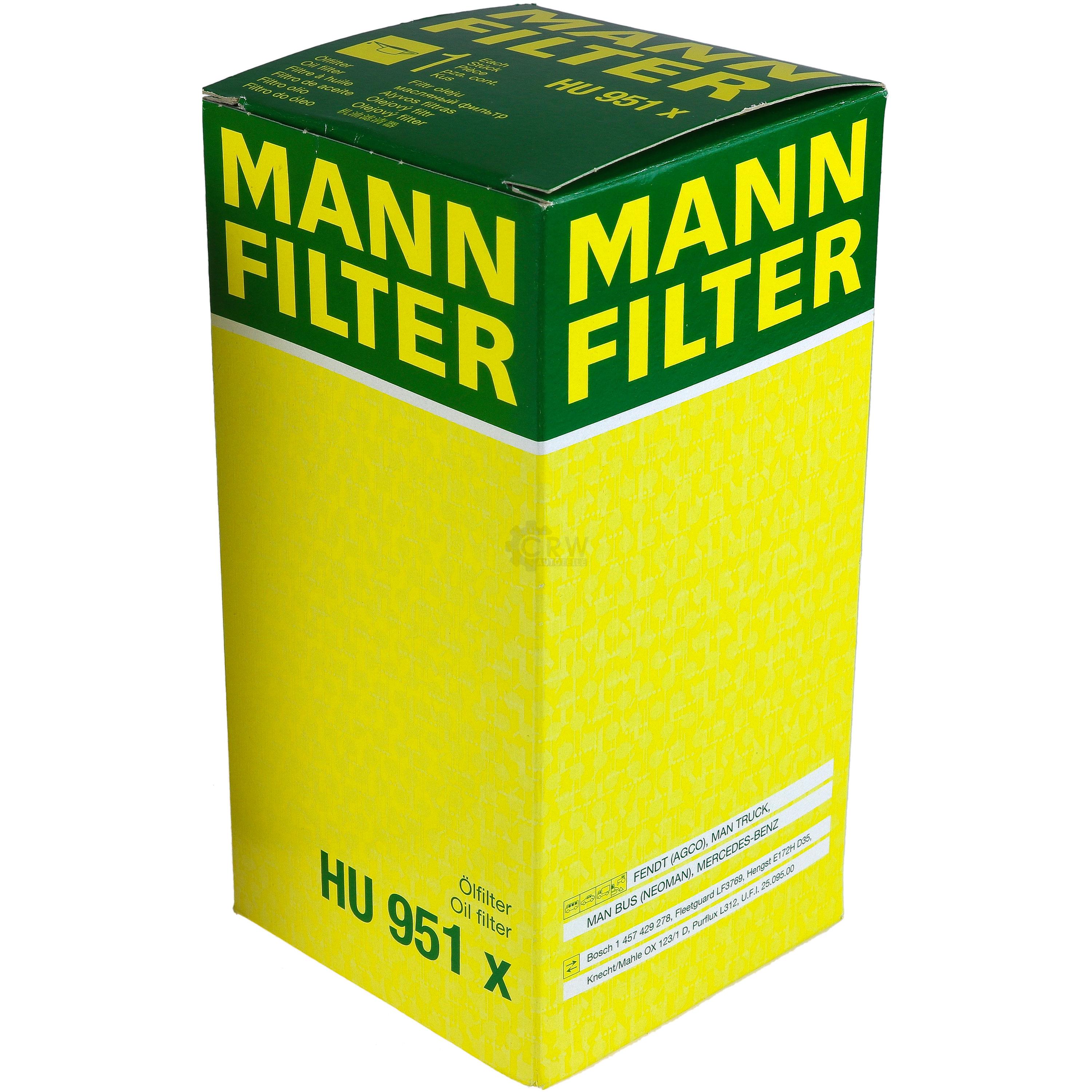 MANN-FILTER Ölfilter HU 951 x Oil Filter