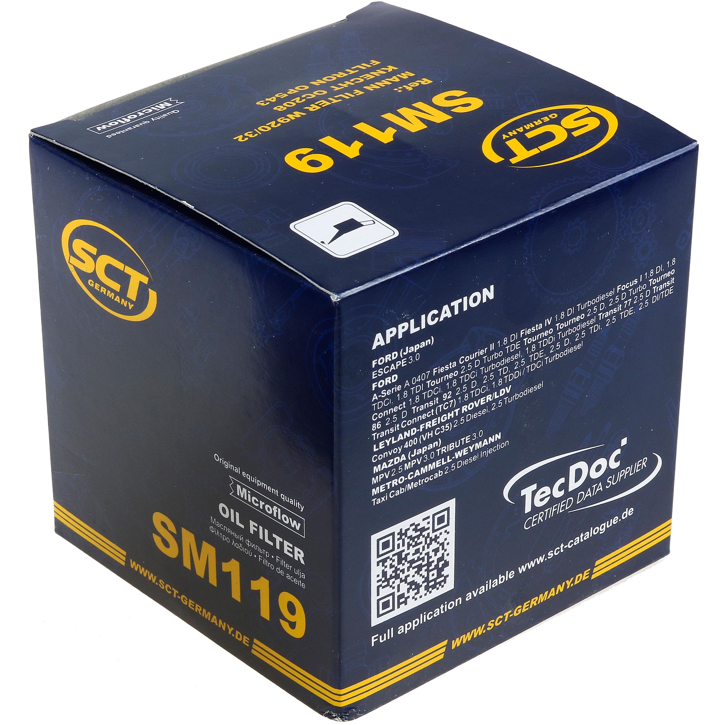 Ölfilter für Ford Transit Connect P65_ P70_ P80_ 1.8 Di Tourneo