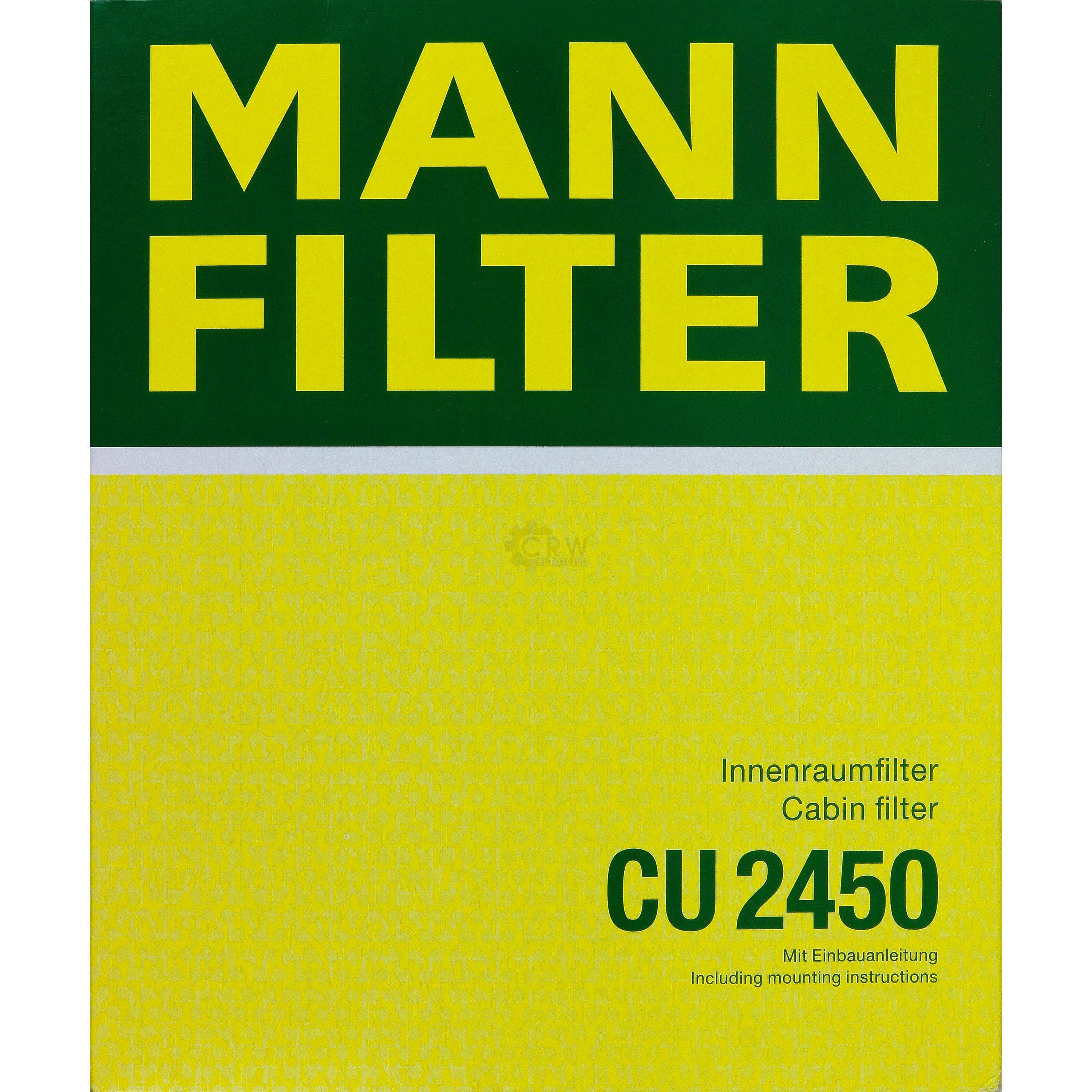 MANN-FILTER Innenraumfilter Pollenfilter CU 2450