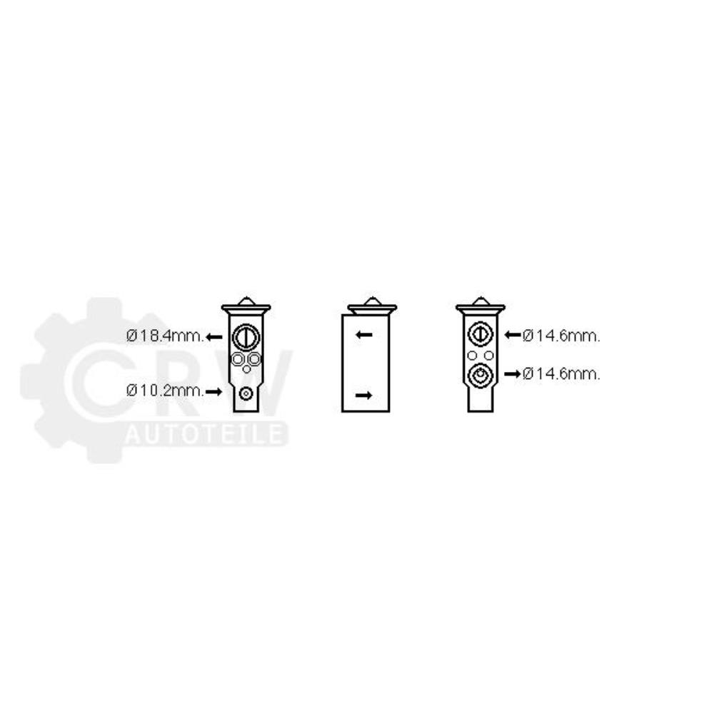 Expansionsventil Klimaanlage für Nissan Pathfinder R51 Navara D40 NP300 D22