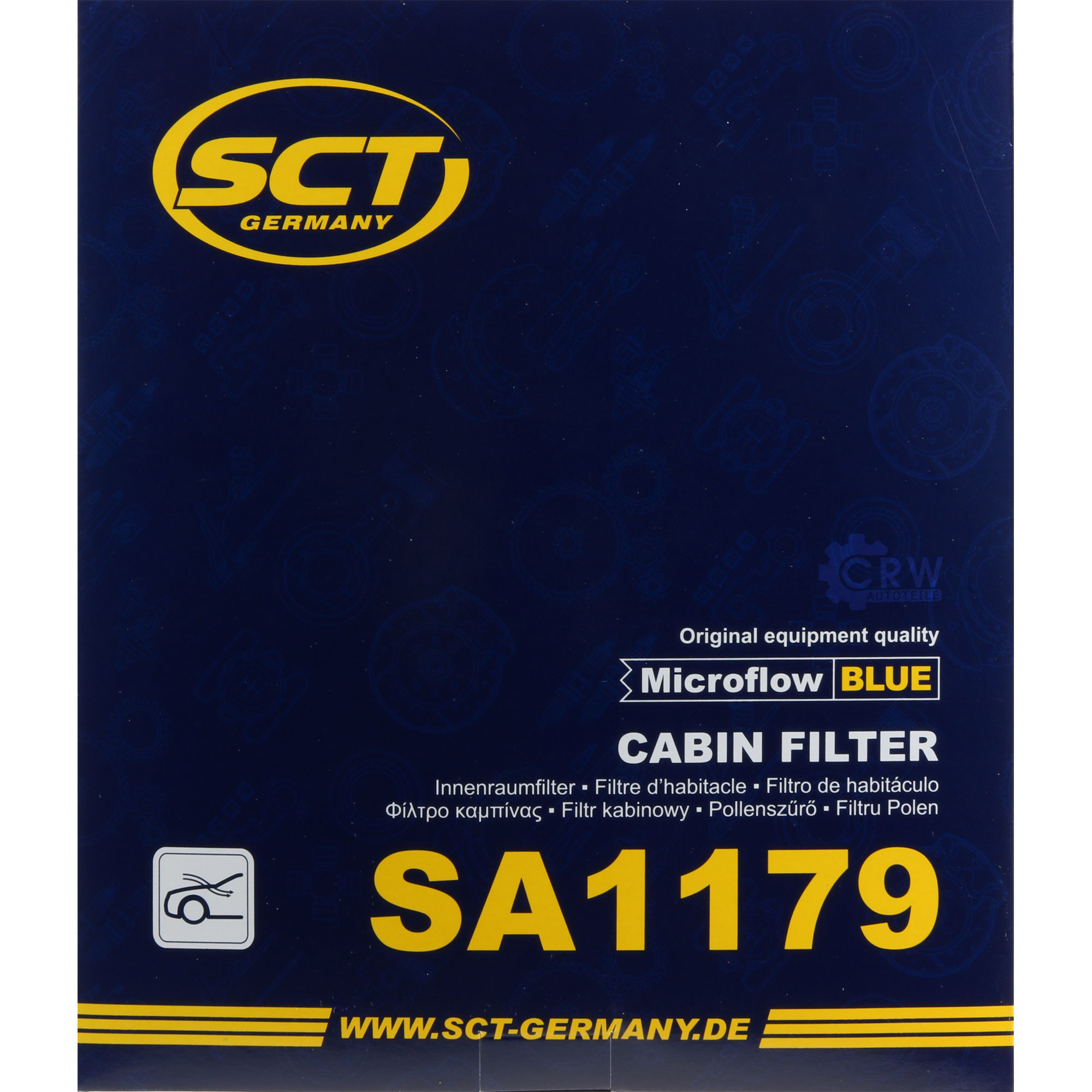 SCT Innenraumfilter Pollenfilter Innenraumluft Filter SA 1179
