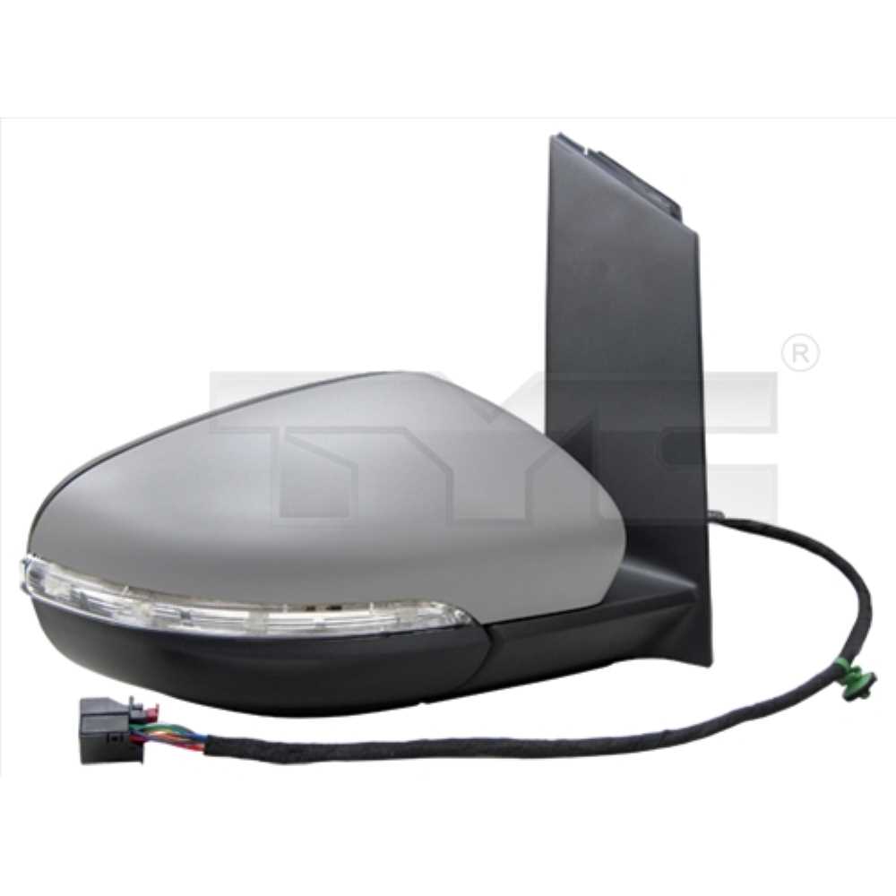 Außenspiegel Spiegel links grundiert passend für VW Touran 1T1 1T2