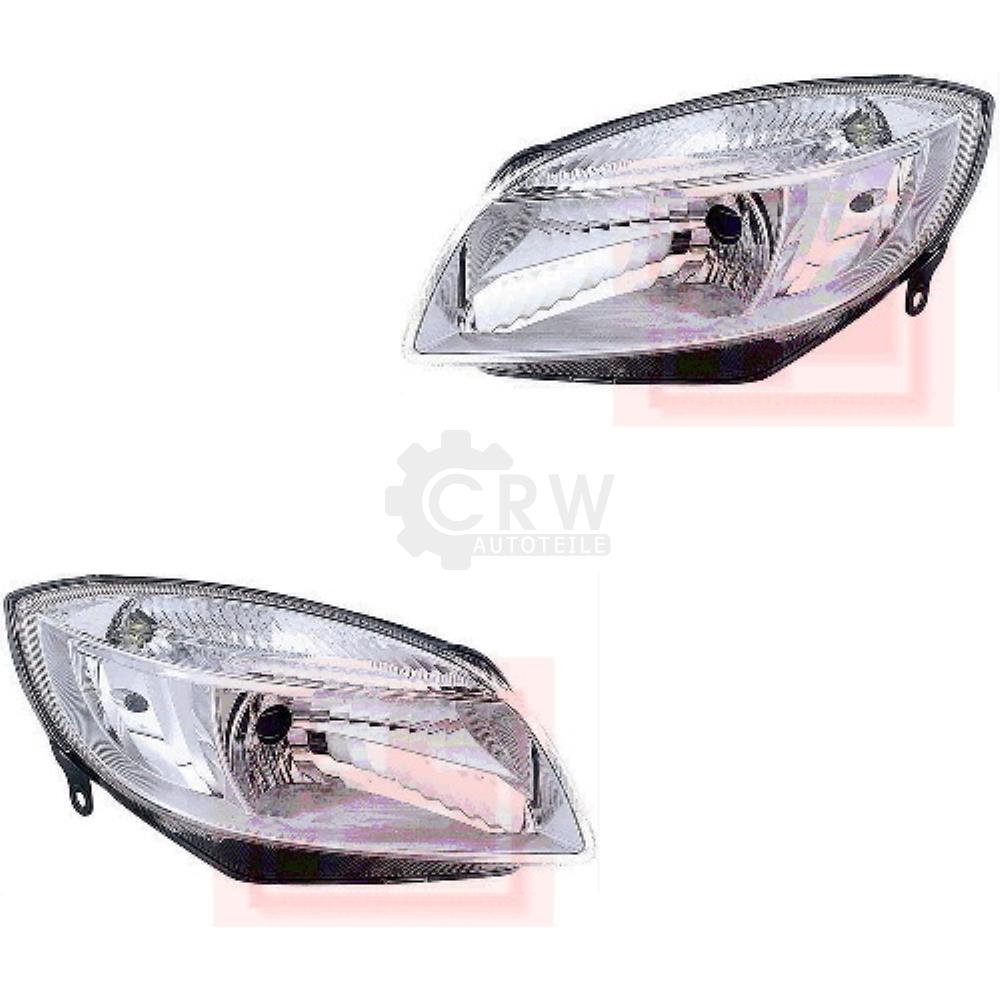Scheinwerfer Set für Skoda Roomster 5J7 Bj. 06/06->> inkl. Motor H4 LCF