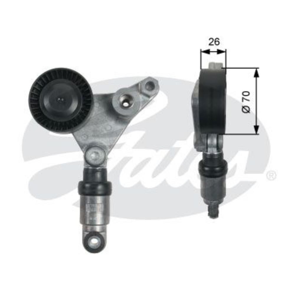 GATES Spannrolle, Keilrippenriemen T39258