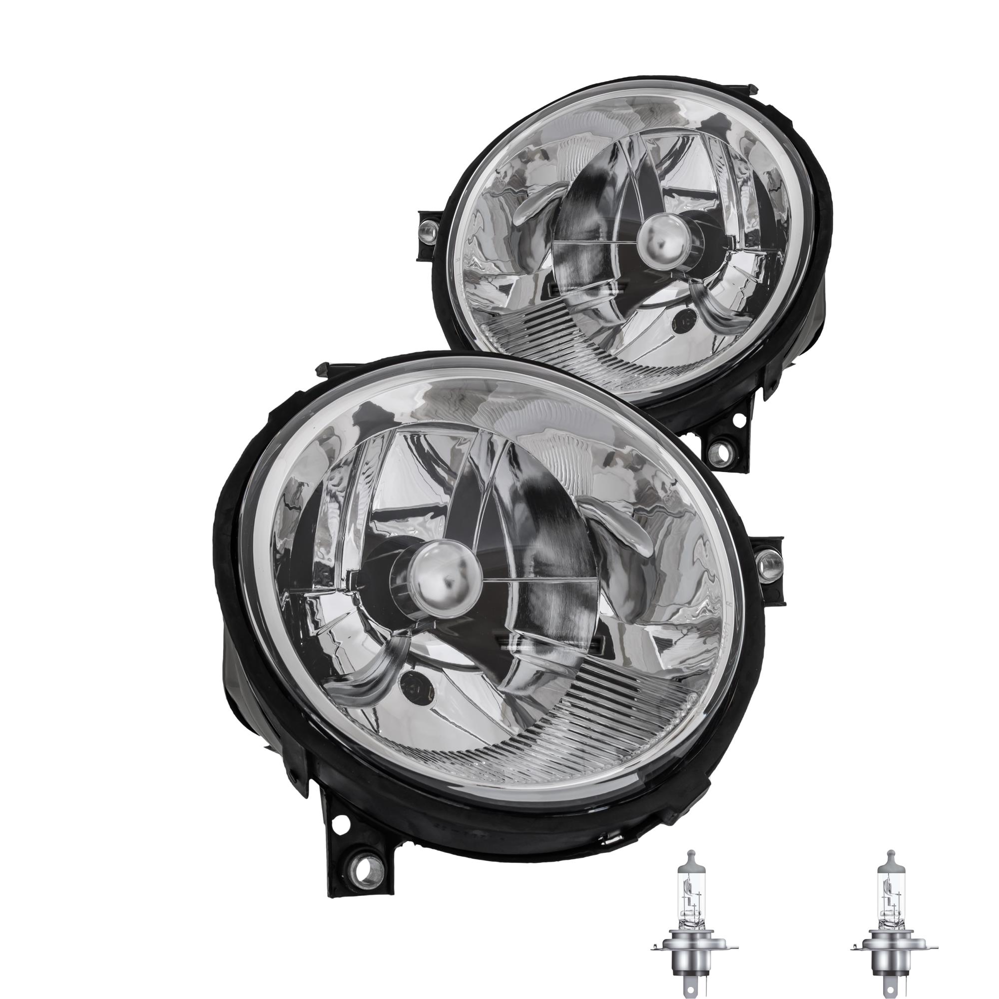 Scheinwerfer Set für VW Lupo Bj. 09/98->> H4 Frontscheinwerfer inkl. Lampen 5WB