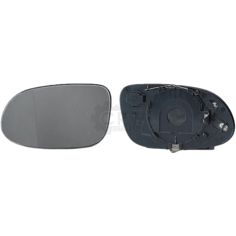 Spiegelglas + Haltefuss links für Mercedes A-CLASS (W168) elektrisch verstellbar 6GG