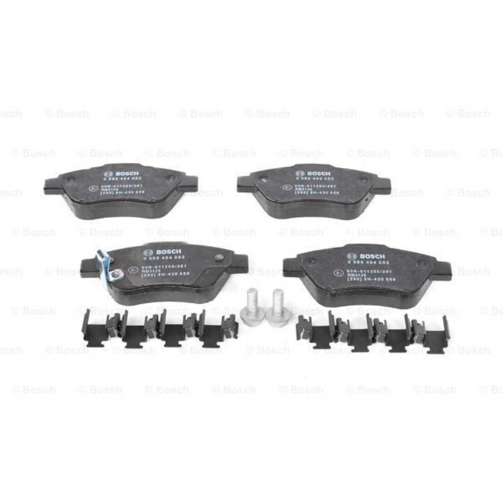 BOSCH Satz Bremsbeläge + Bremsscheiben belüftet vorne für Opel Corsa D S07 Adam