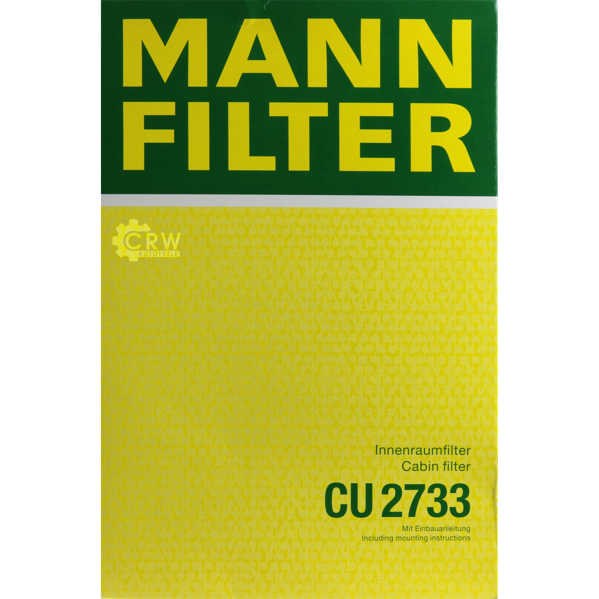 MANN-FILTER Innenraumfilter Pollenfilter CU 2733