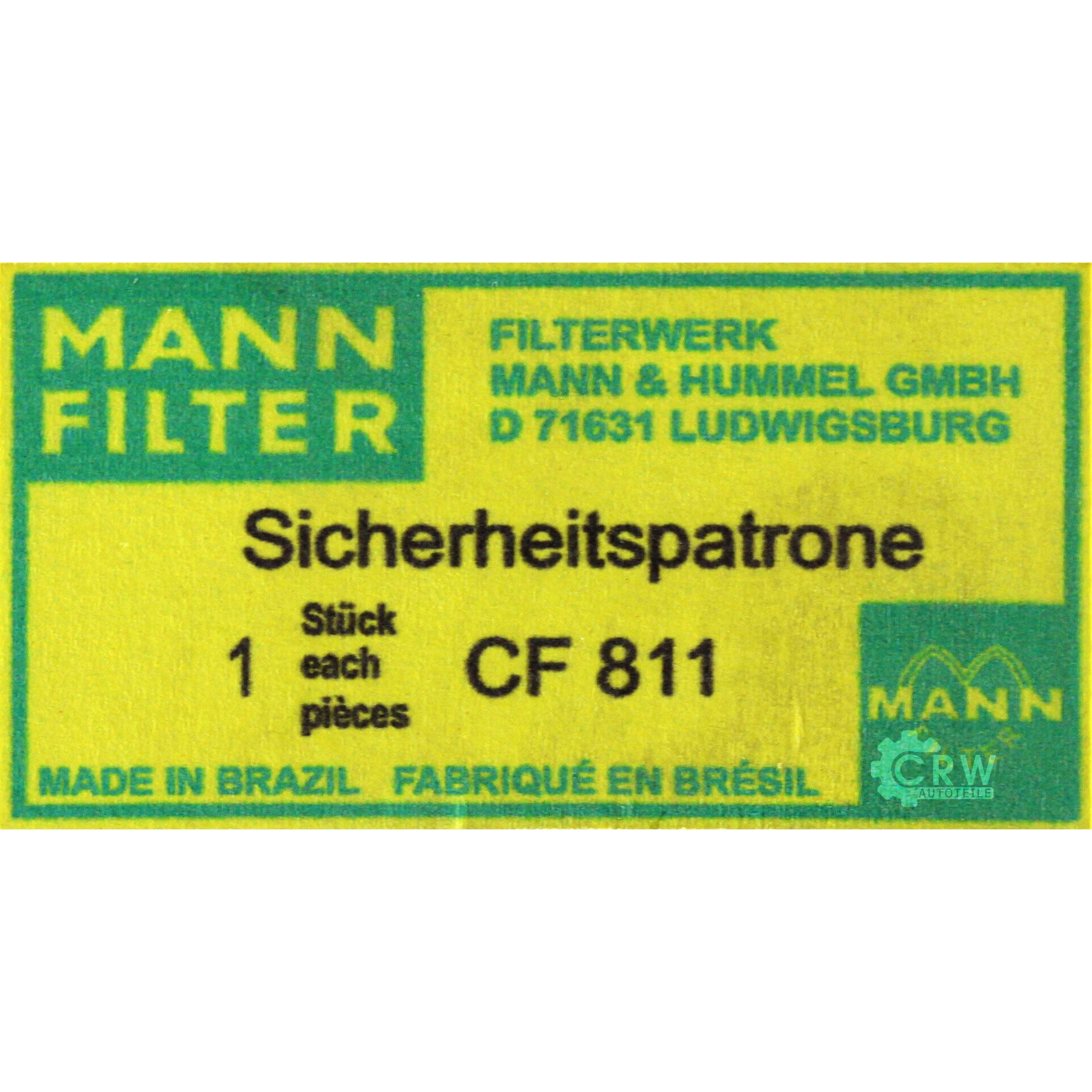 MANN-FILTER SekundärLuftfilter CF 811