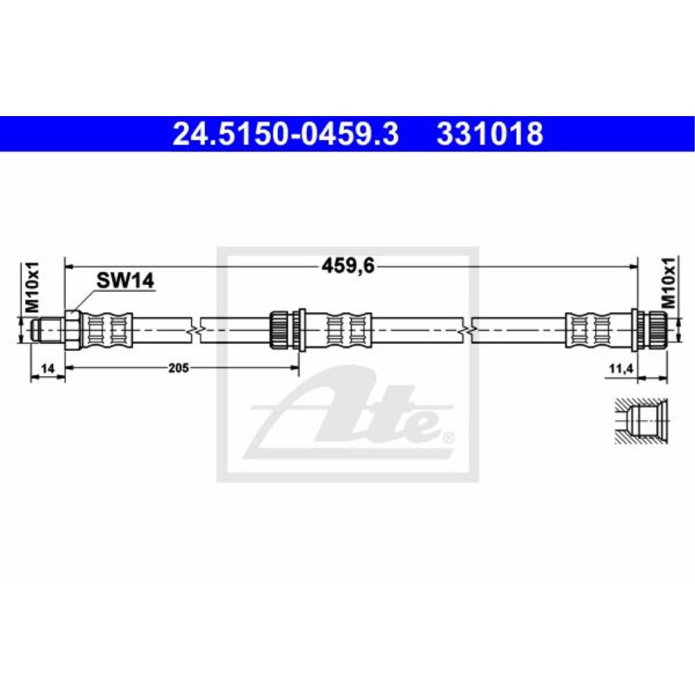 ATE 24.5150-0459.3 Bremsschlauch