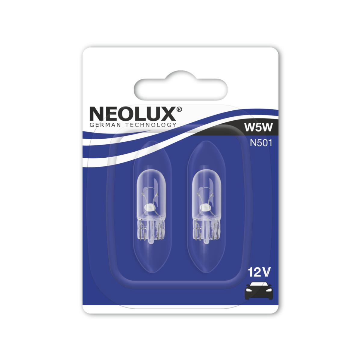 NEOLUX Standard W5W 5W 12V Sockel W2,1x9,5d Signalbeleuchtung u. Innenbeleuchtug