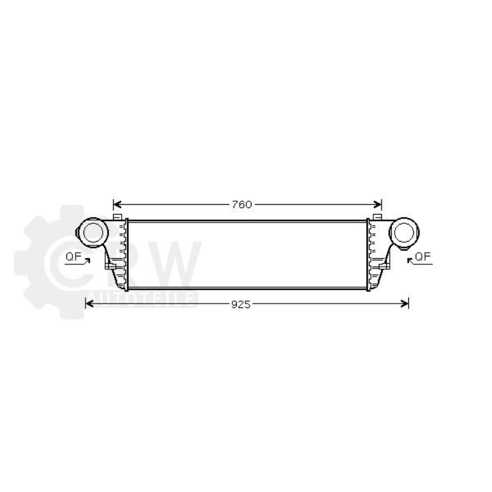 Ladeluftkühler für Mercedes C-Klasse W203 T-Model S203 SLK R171 CL203 C209