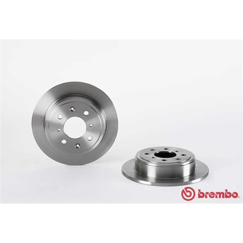 BREMBO Satz Bremsen Bremsscheiben Voll hinten + Bremsbeläge für Honda Jazz II