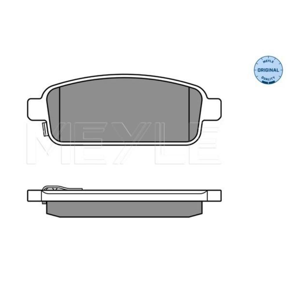 MEYLE Bremsbeläge hinten für Opel Mokka/Mokka X Astra J Chevrolet Cruze