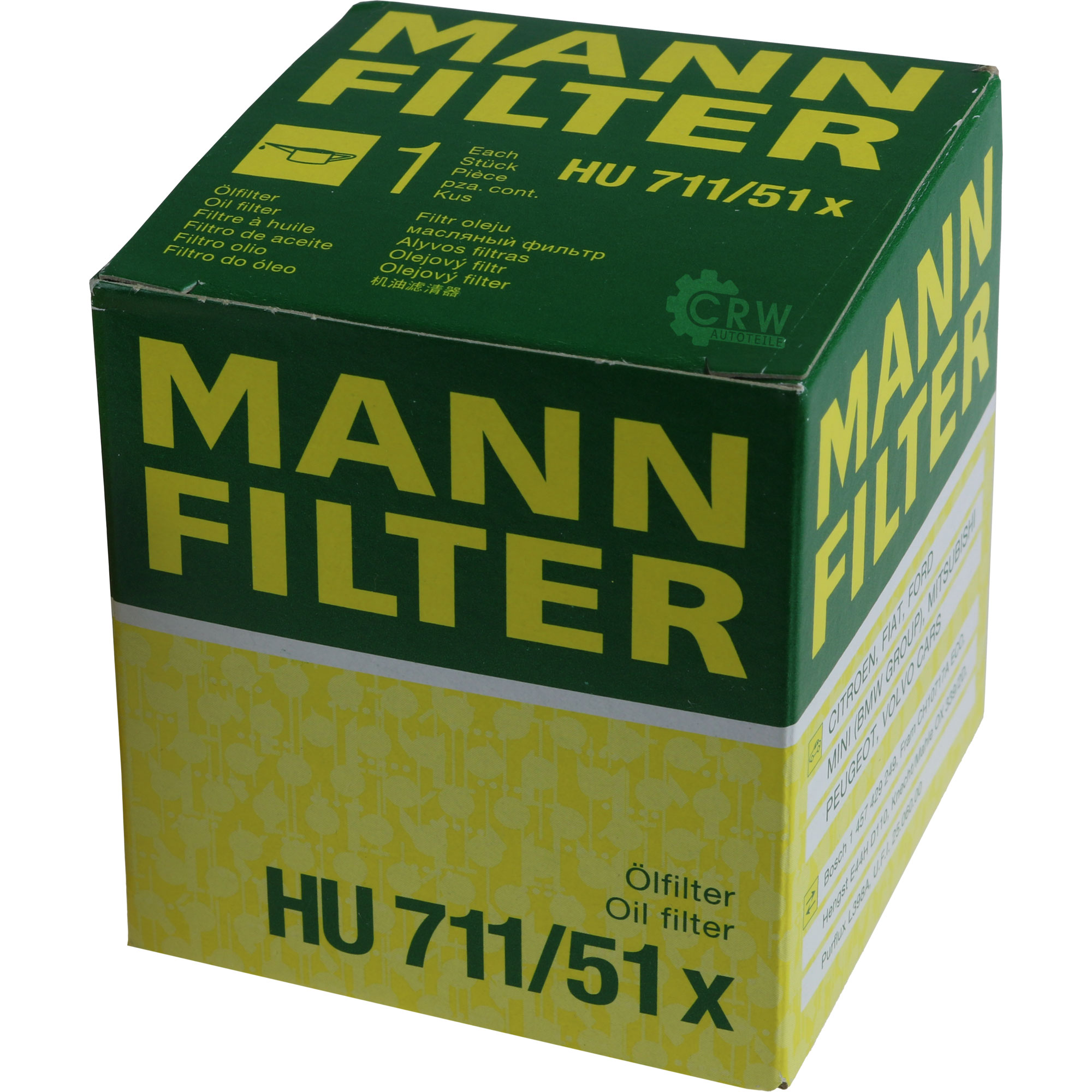 MANN-FILTER Ölfilter HU 711/51 x Oil Filter